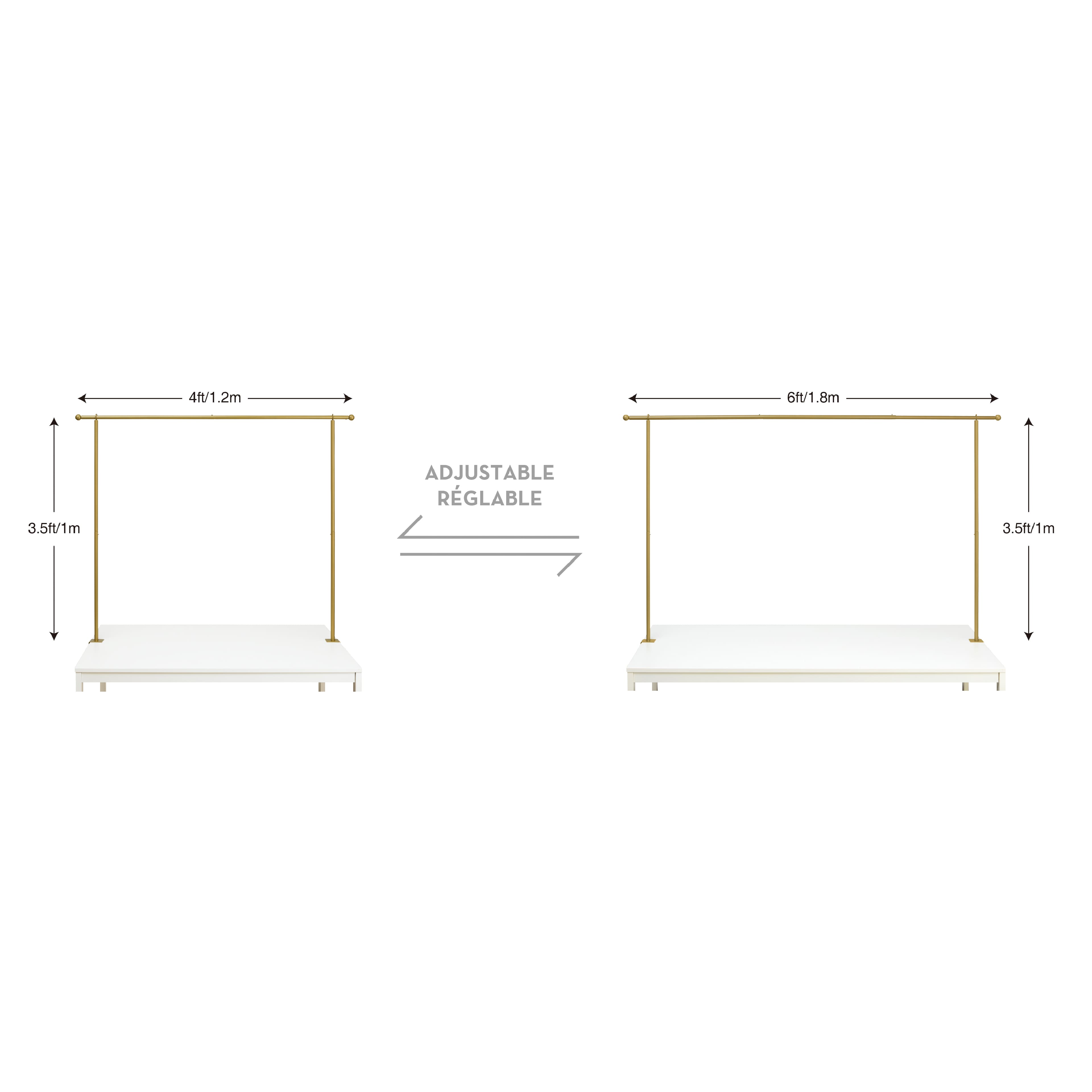 3.5ft. Gold Adjustable Tabletop Arch by Celebrate It&#x2122;