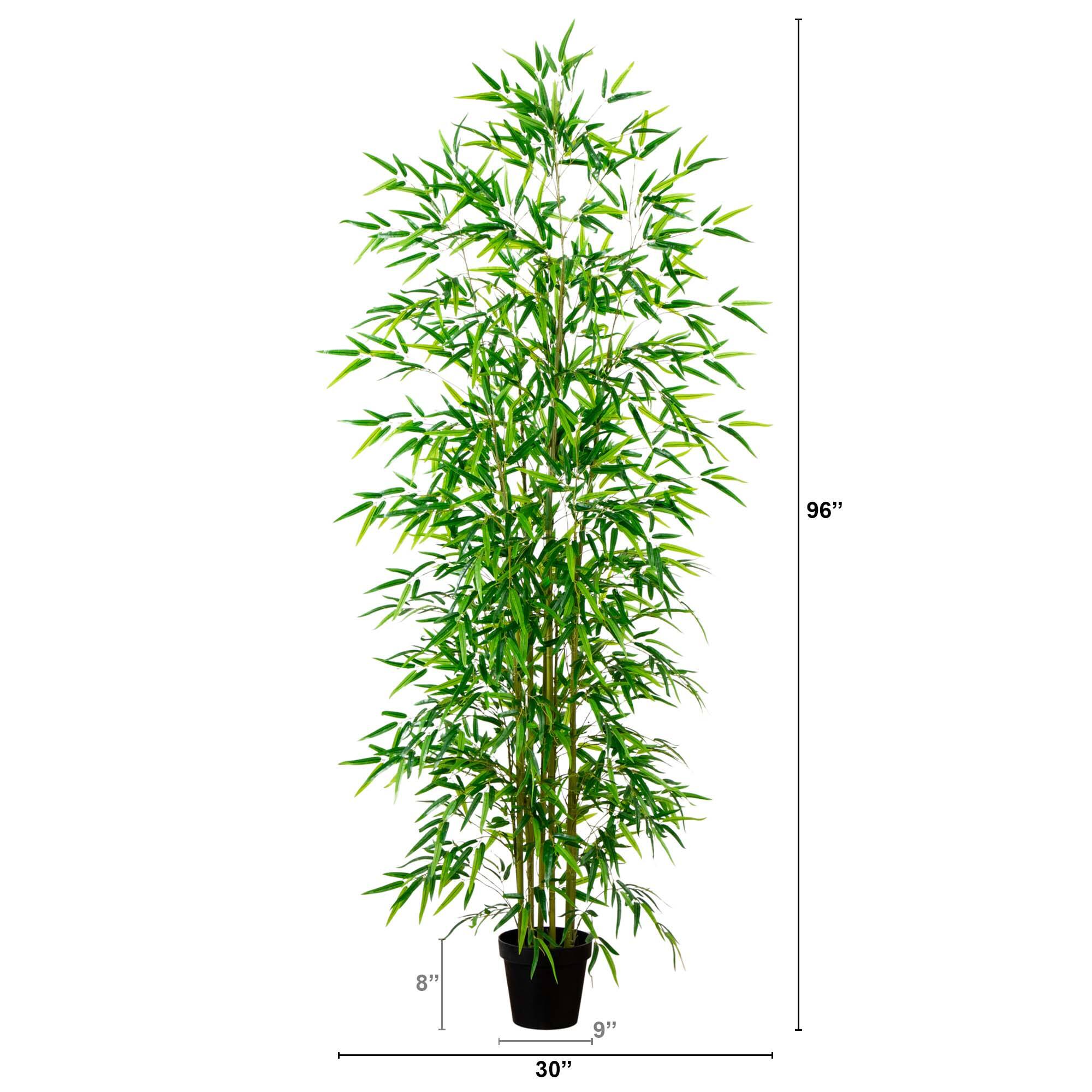 8ft. Potted Green Artificial Bamboo Tree