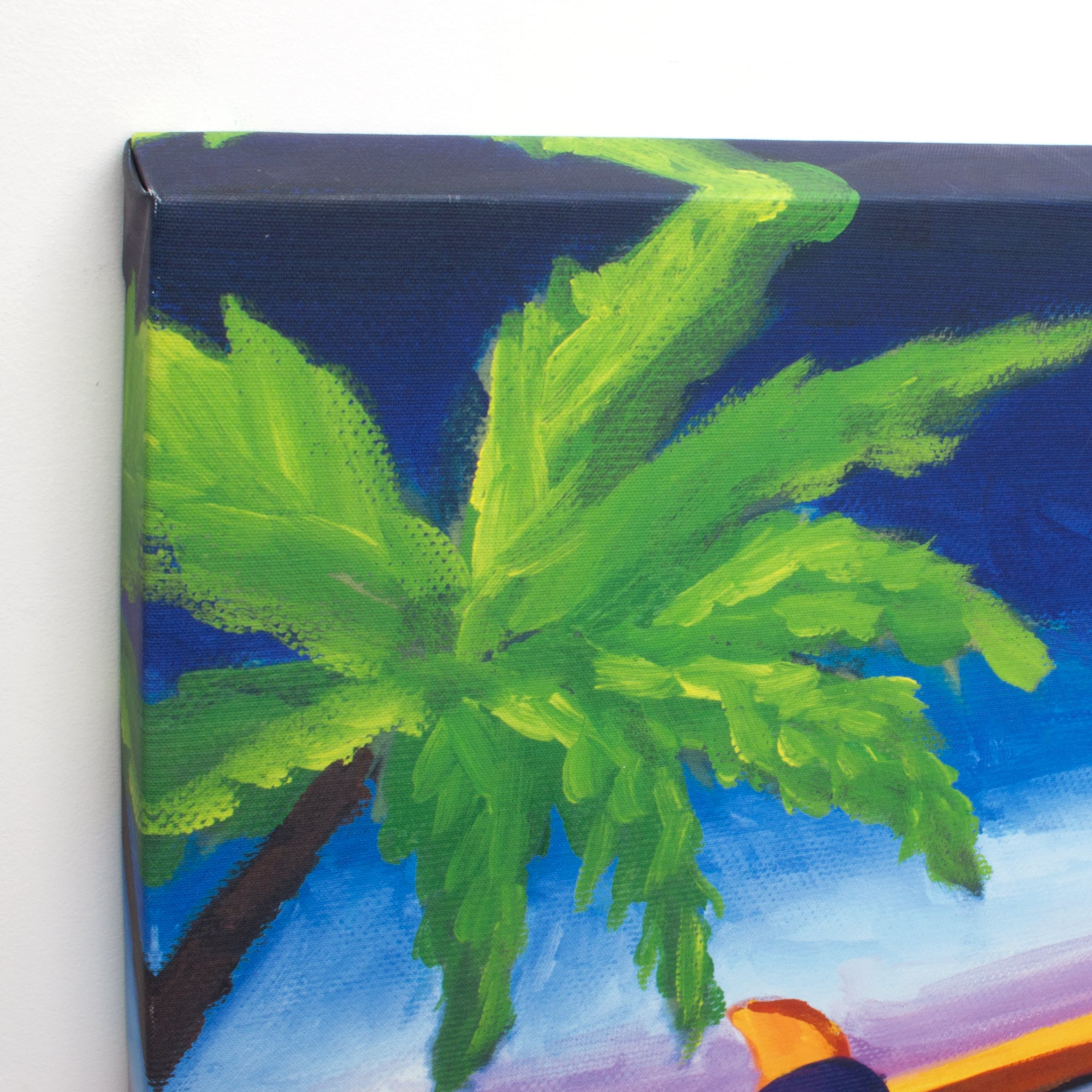 Surf Mini Bus Outdoor Canvas Art Print - 35"x35"