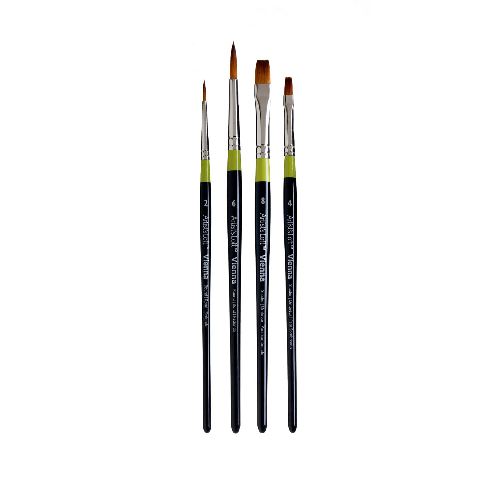 4-Piece Mixed Media Vienna Brush Set No.2 by Artist&#x27;s Loft&#xAE;