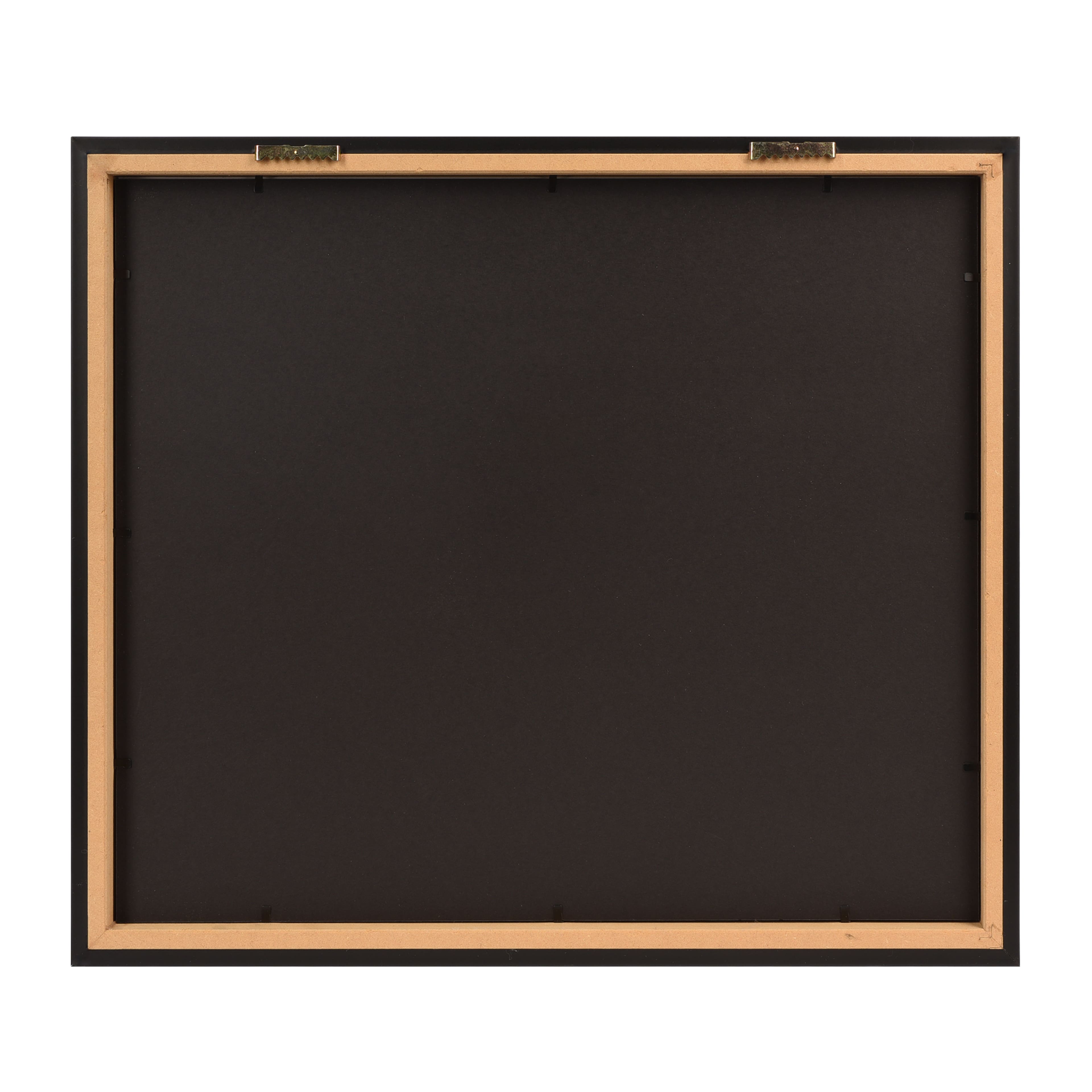 8.5" x 11" Black Document Frame with Triple Mat by Studio Décor