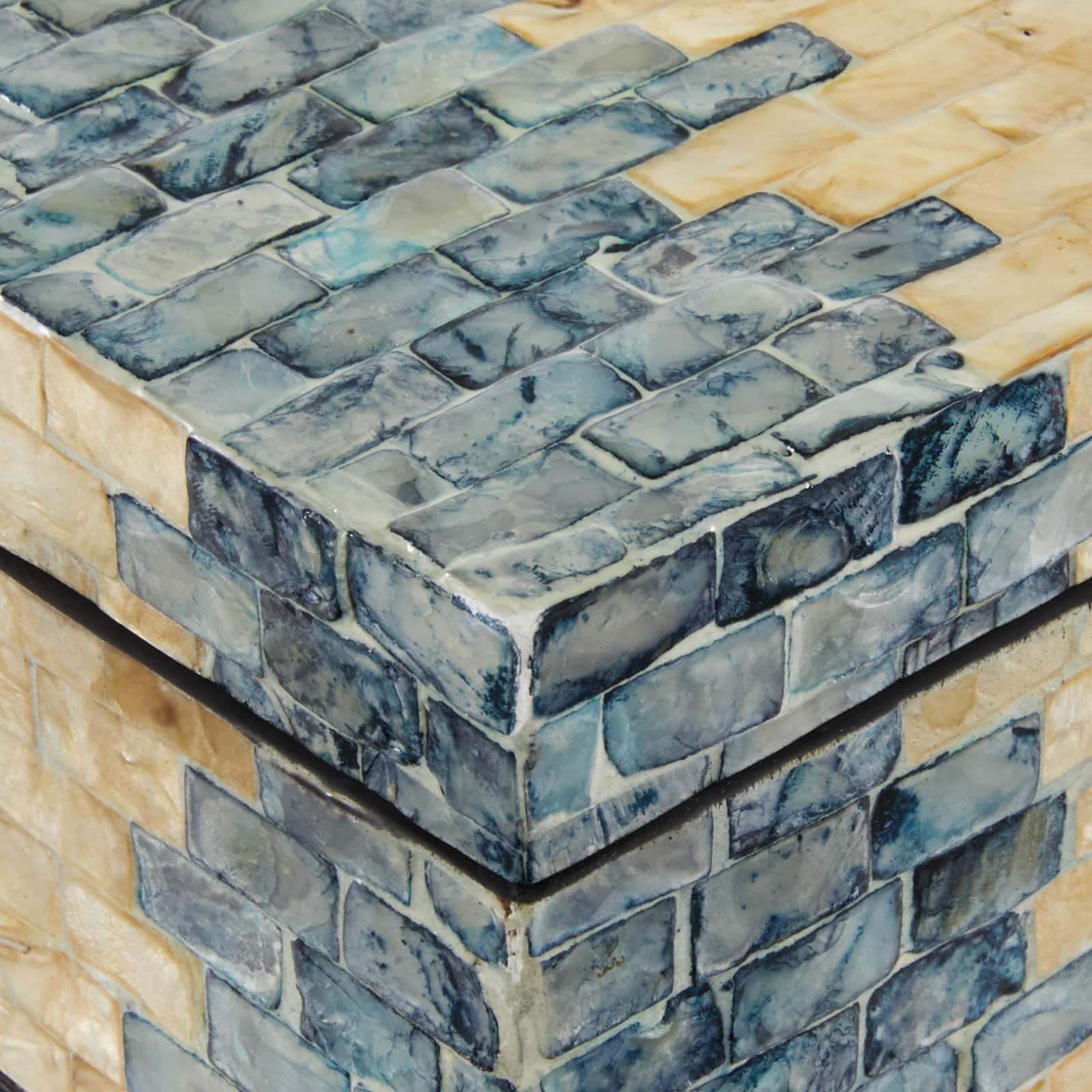 Tan &#x26; Blue Wood Coastal Box Set