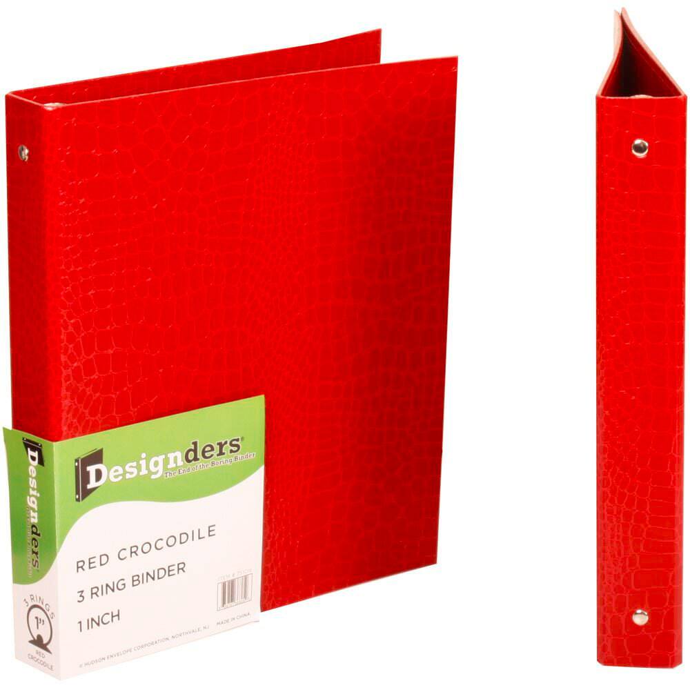 JAM Paper 1" Crocodile Texture 3-Ring Binders, 48ct.