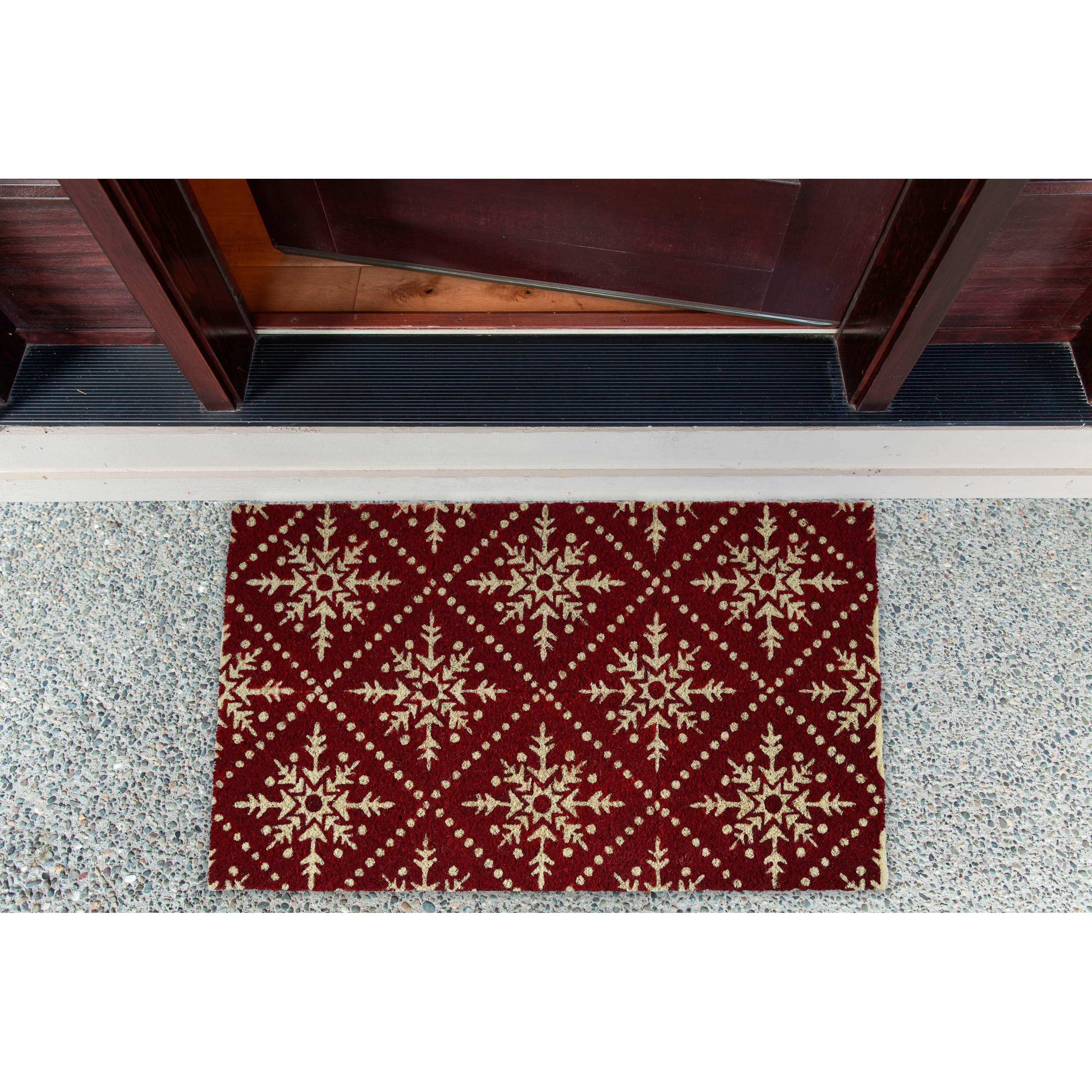 DII&#xAE; Snowflake Lattice Doormat