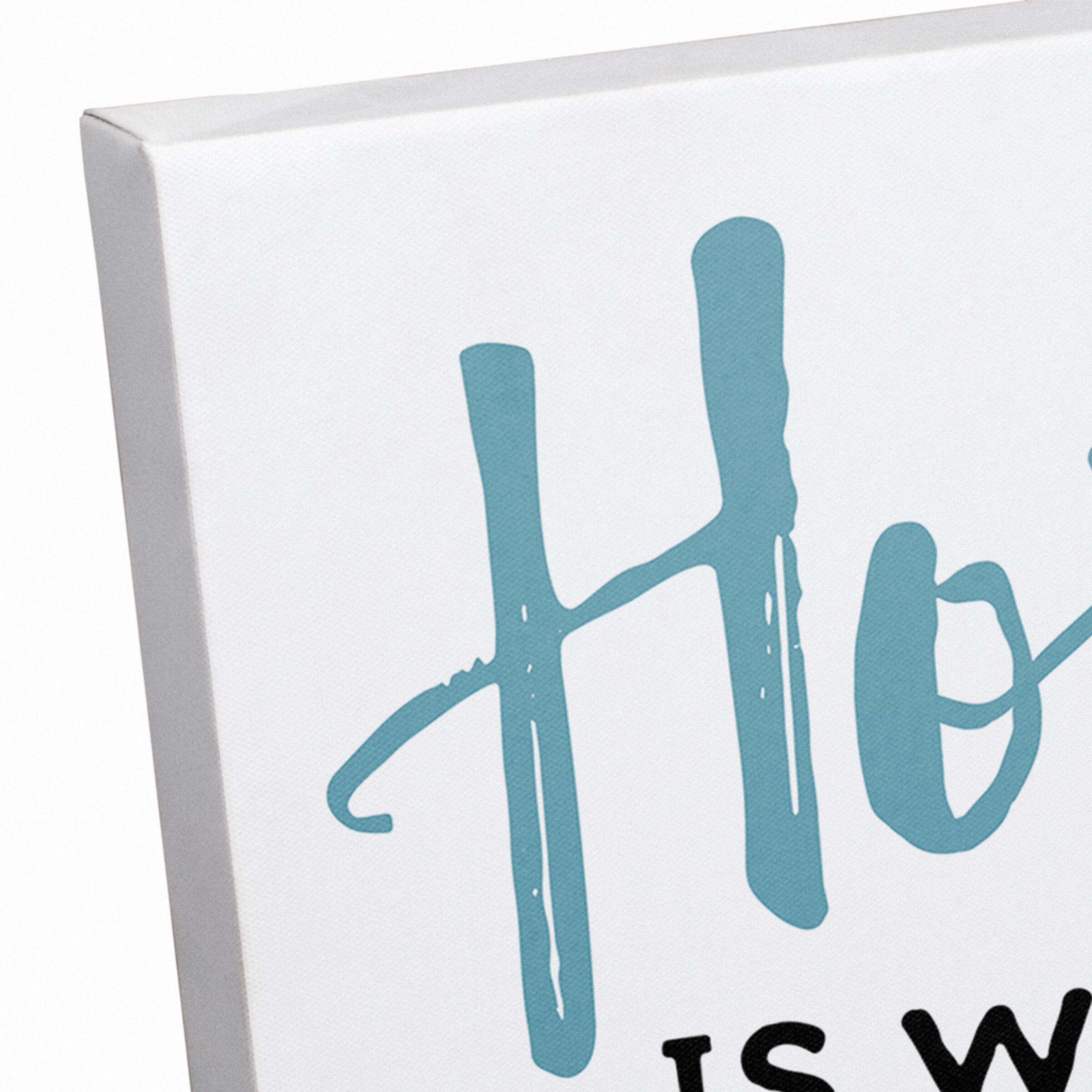 Home Is Where The Dog Is Canvas Wall Art