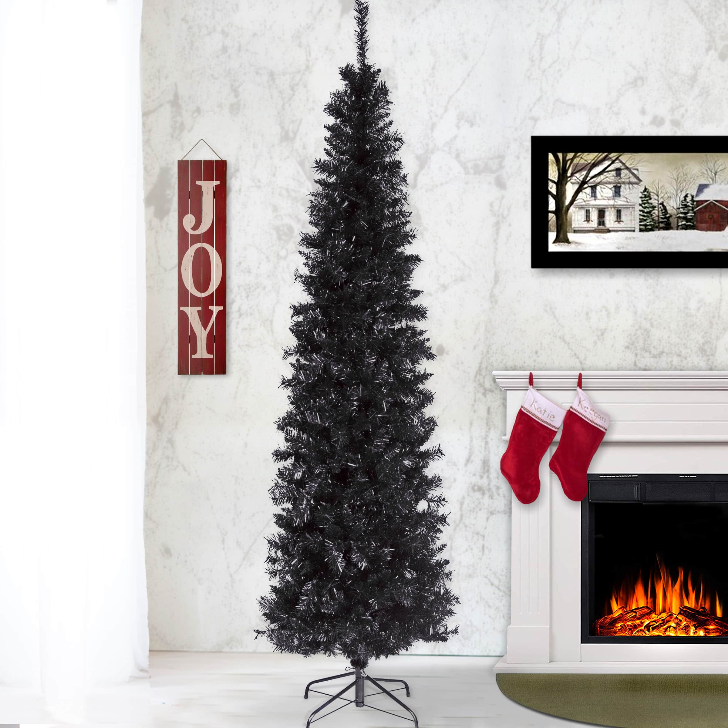 6ft. Unlit Tinsel Artificial Christmas Tree