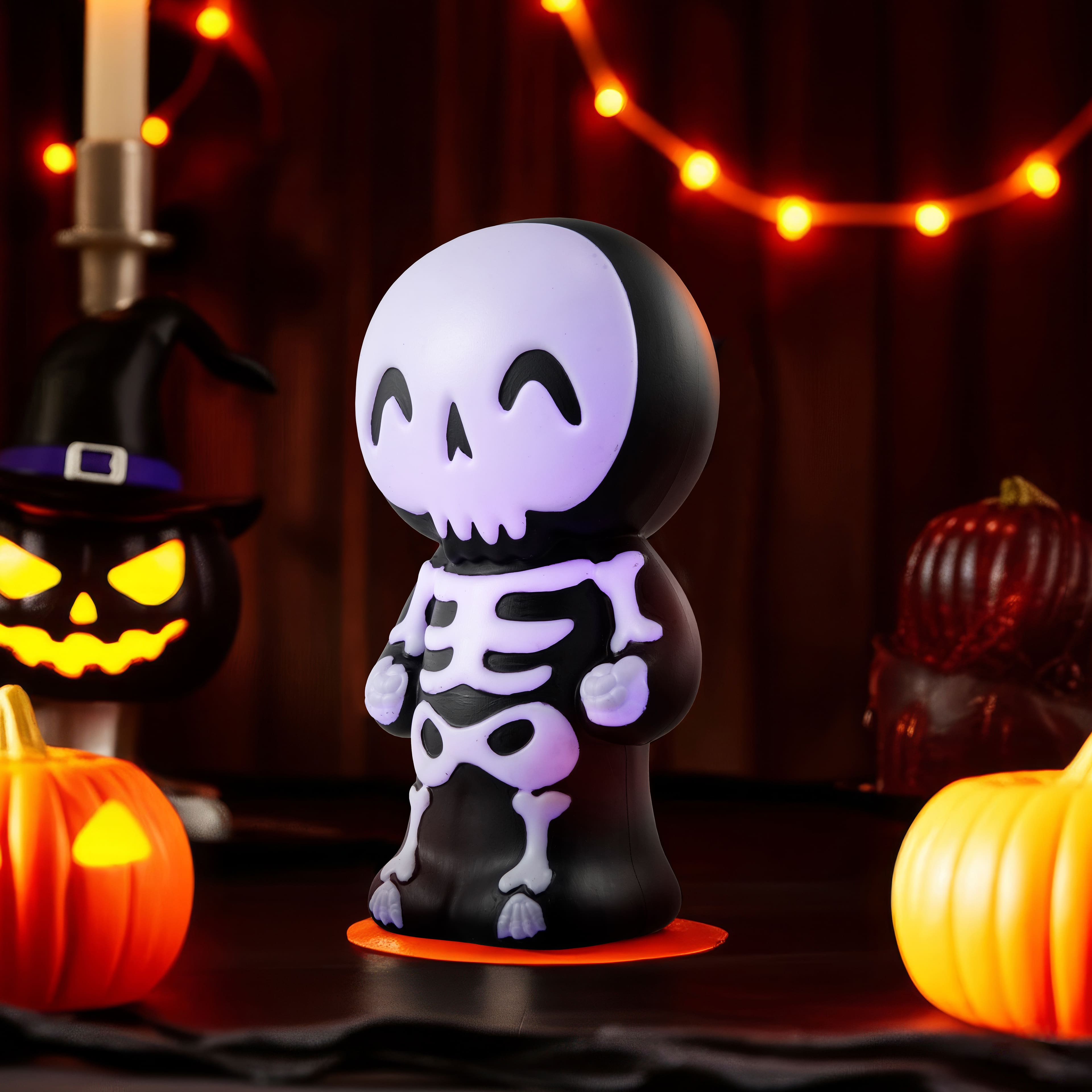 14&#x22; Color Changing LED Animated Skeleton Blow Mold by Ashland&#xAE;