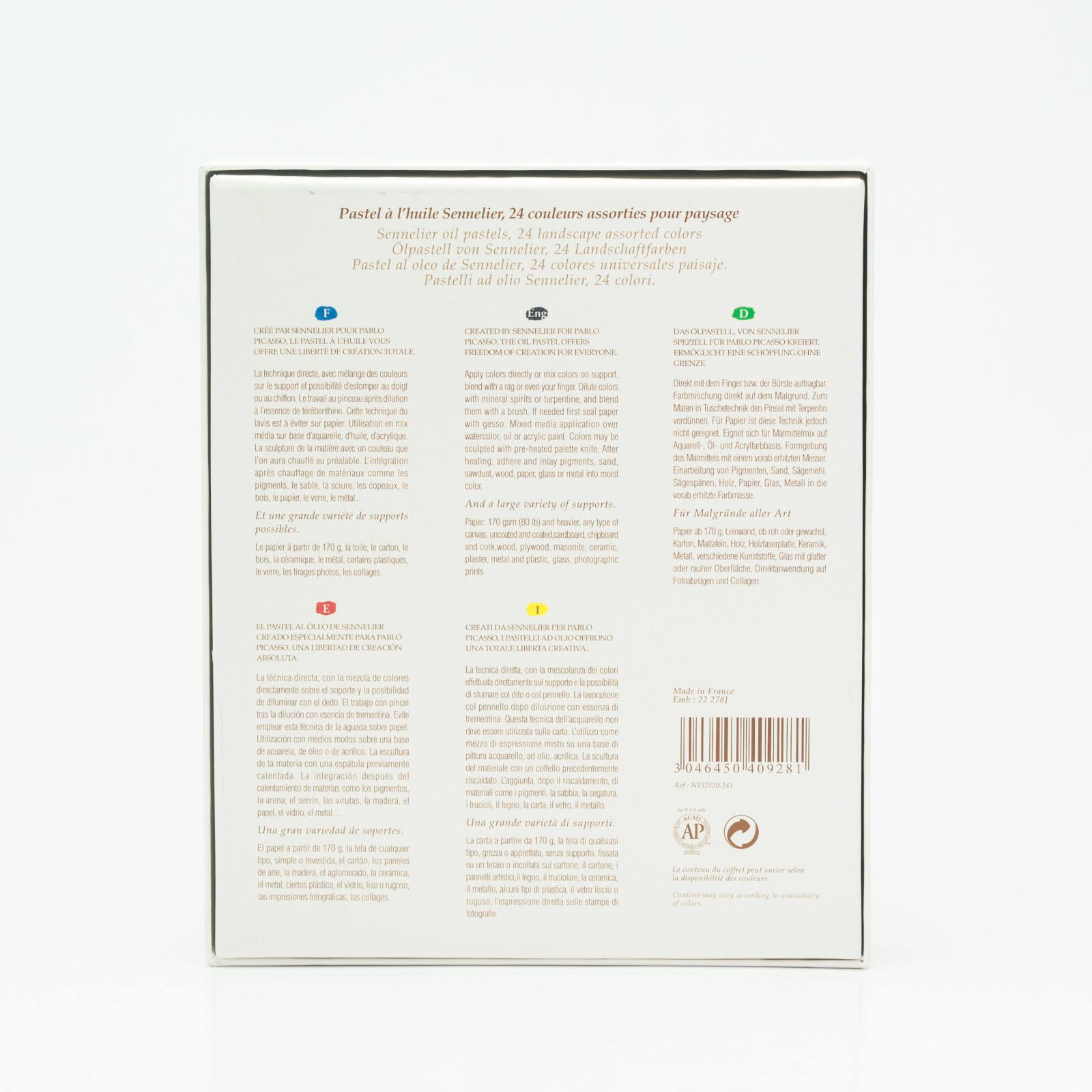 Sennelier 24 Color Landscape Oil Pastel Set