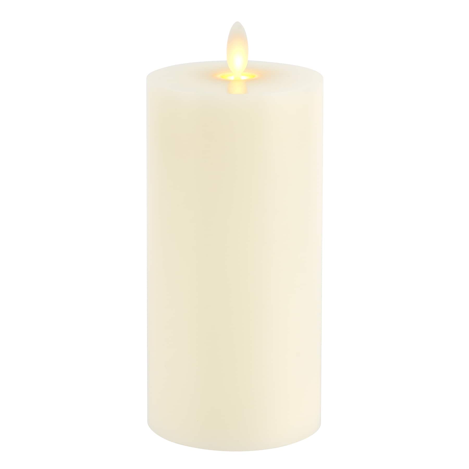 3&#x22; x 6&#x22; Moving Flame LED Wax Pillar Candle by Ashland&#xAE;