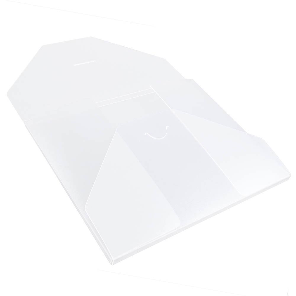 JAM Paper 7" x 9.25" Clear Frost Tuck Flap Closure Plastic Envelope