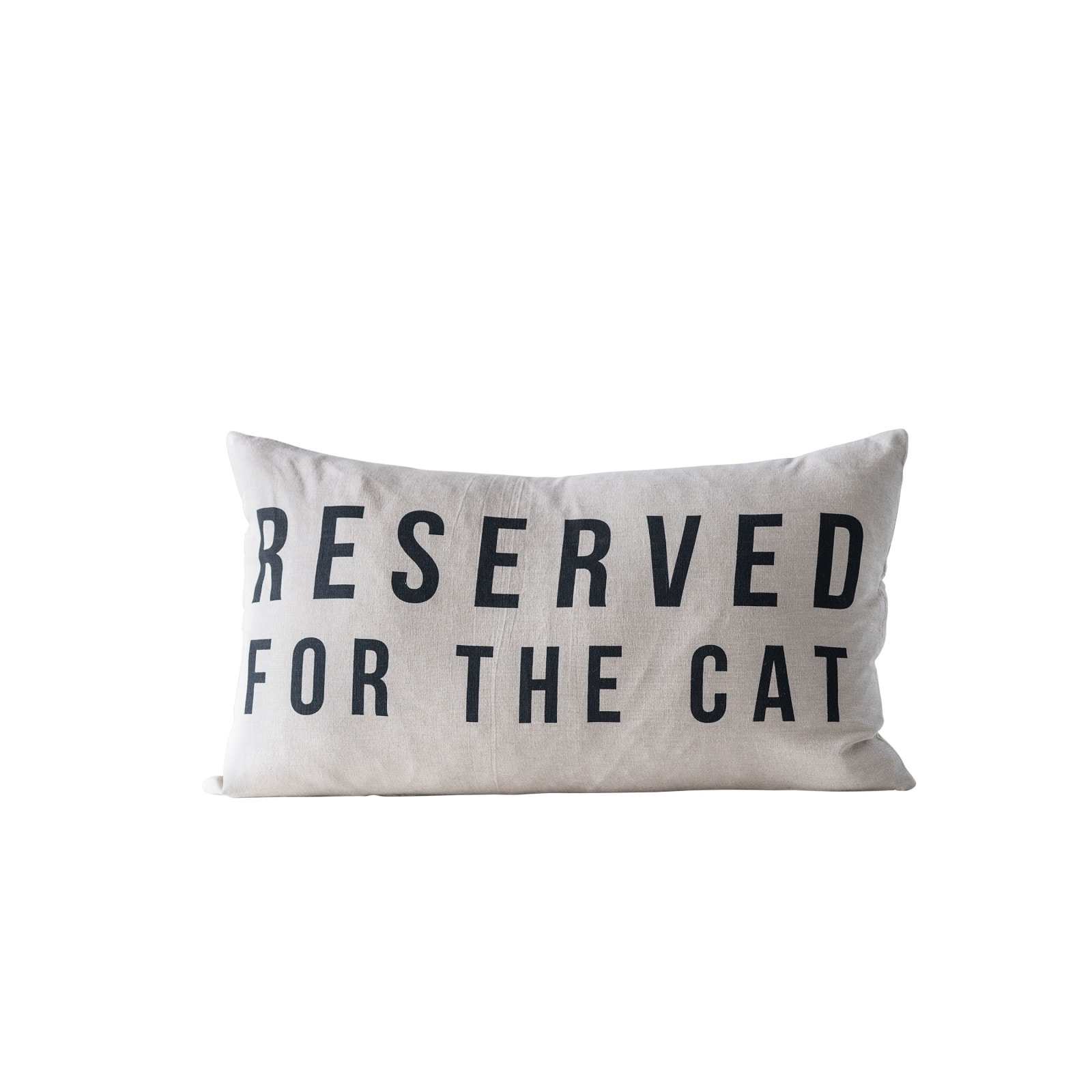 Hello Honey&#xAE; Black &#x26; White Reserved for the Cat Throw Pillow