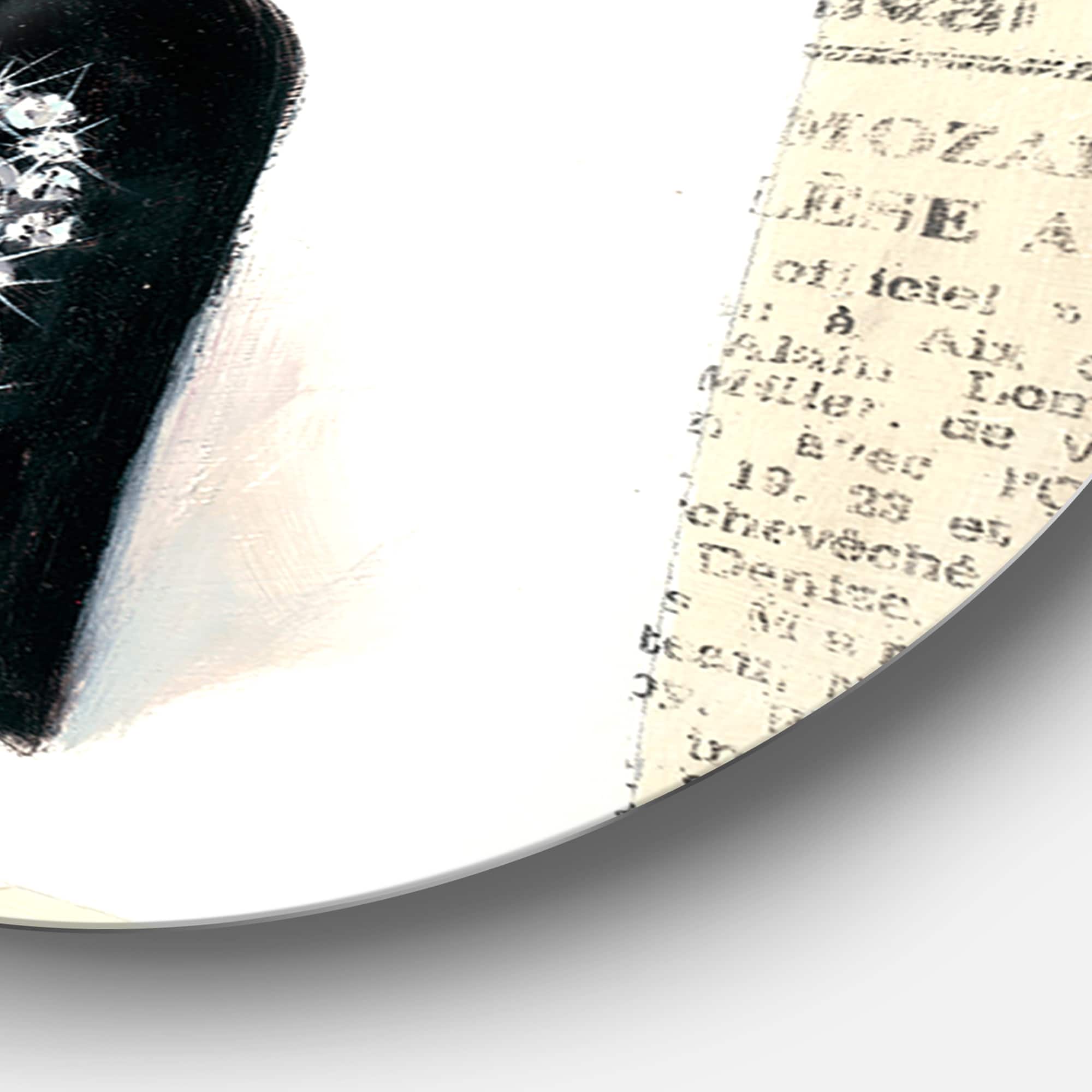 Designart - Chic Galm Closet I - Glam Metal Circle Wall Art