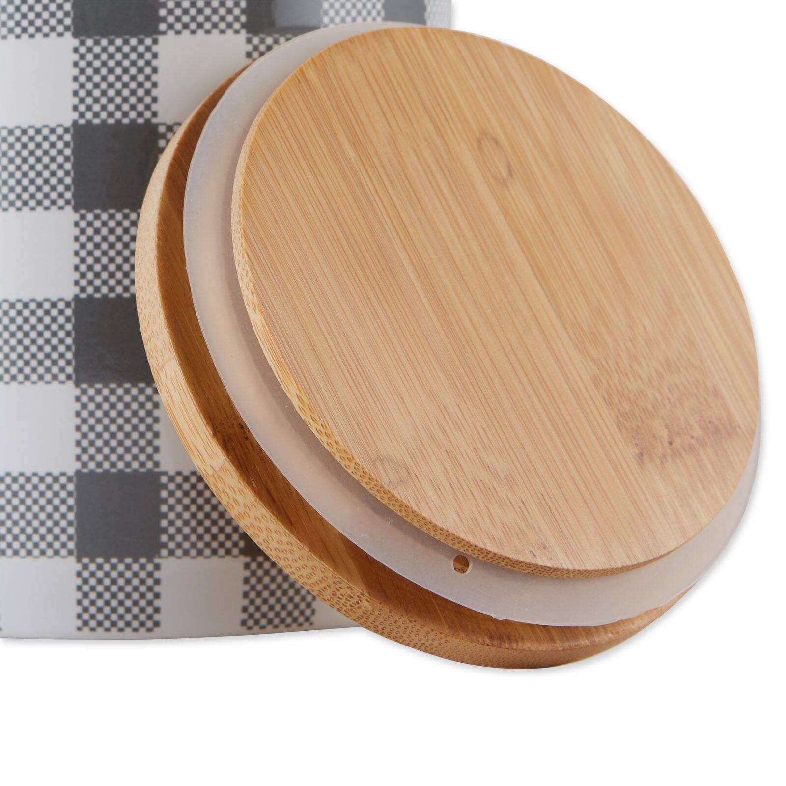 DII&#xAE; Buffalo Check Ceramic Canister Set