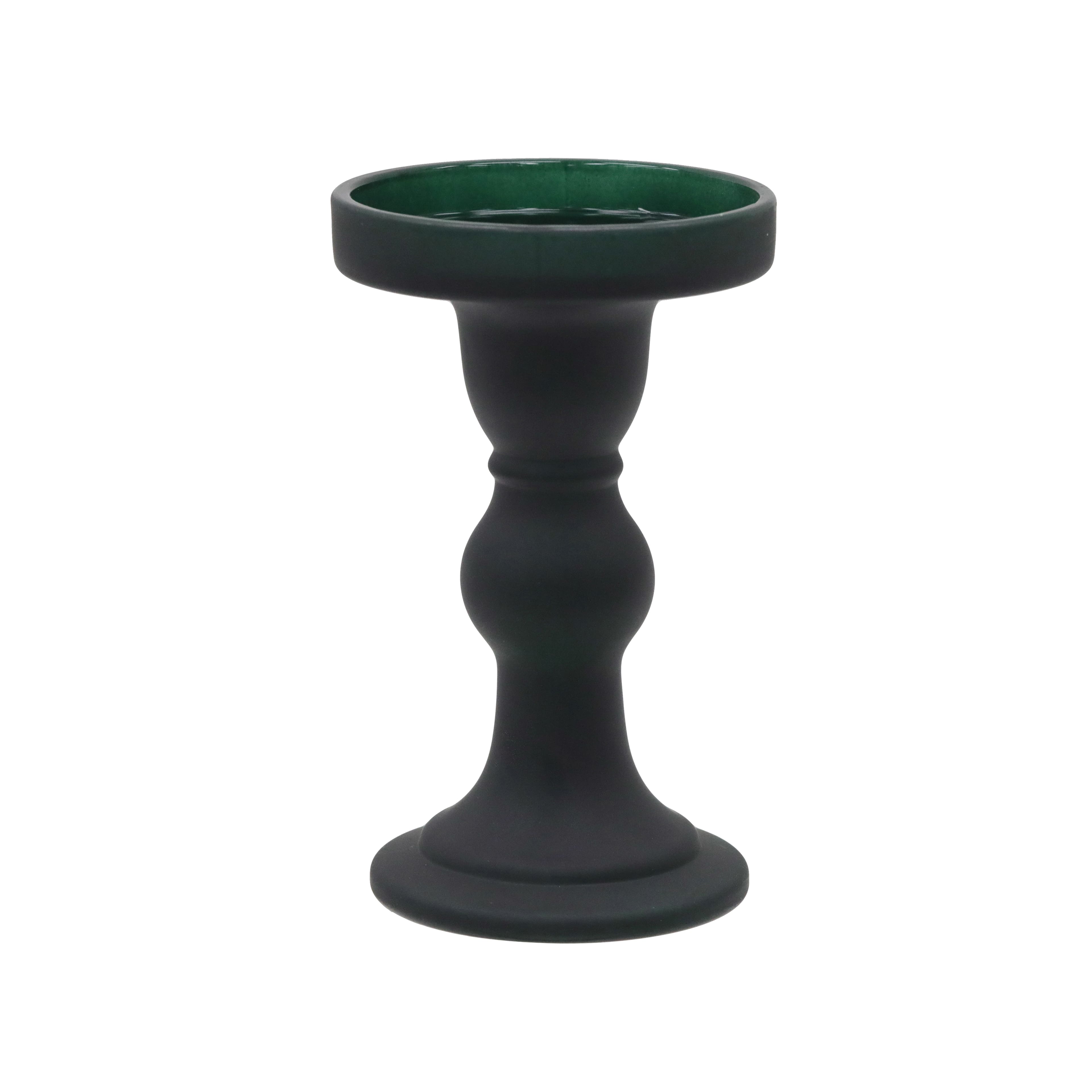 Large Green Glass Candleholder by Ashland&#xAE;