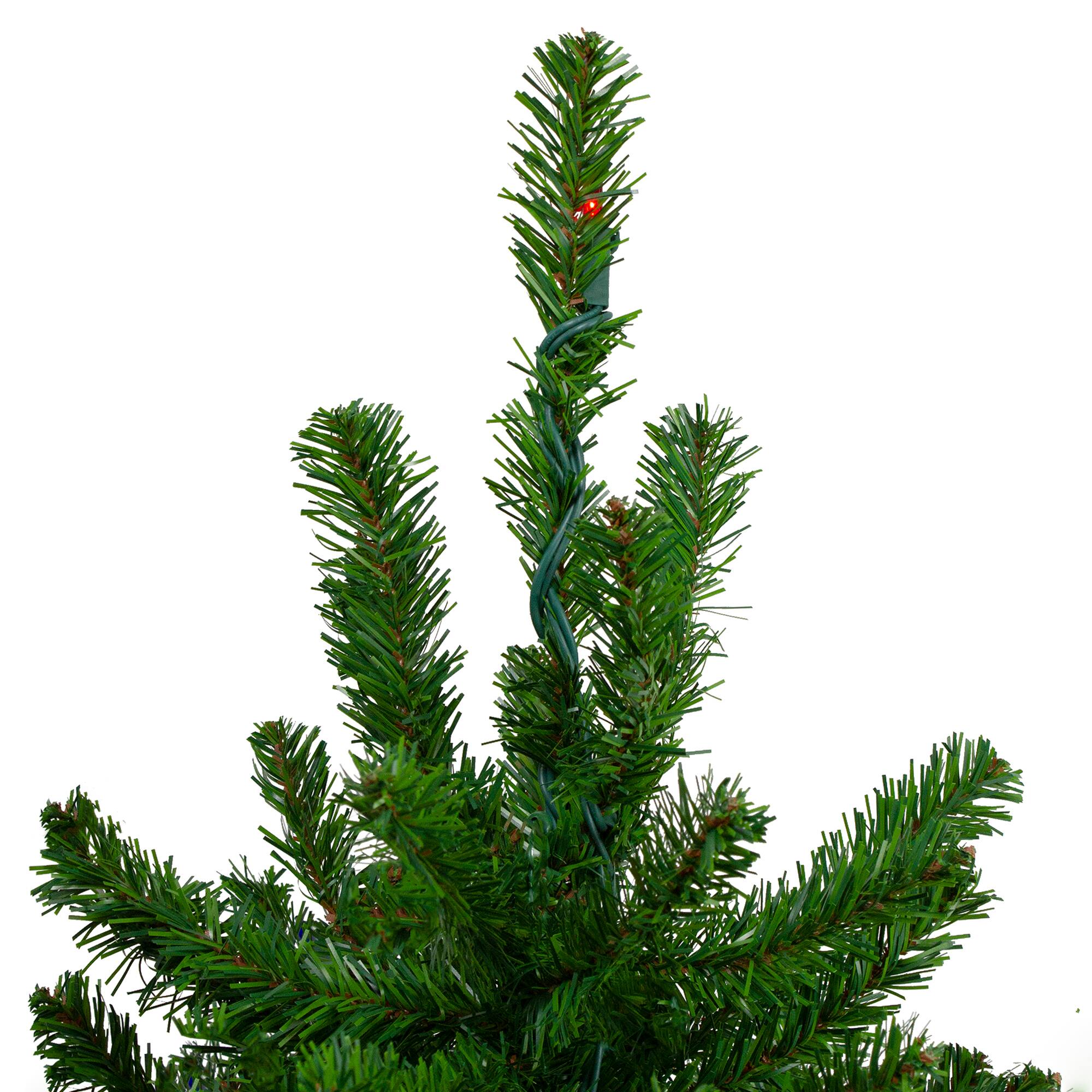 6ft. Pre-Lit Alpine Artificial Christmas Tree, Multicolor Lights