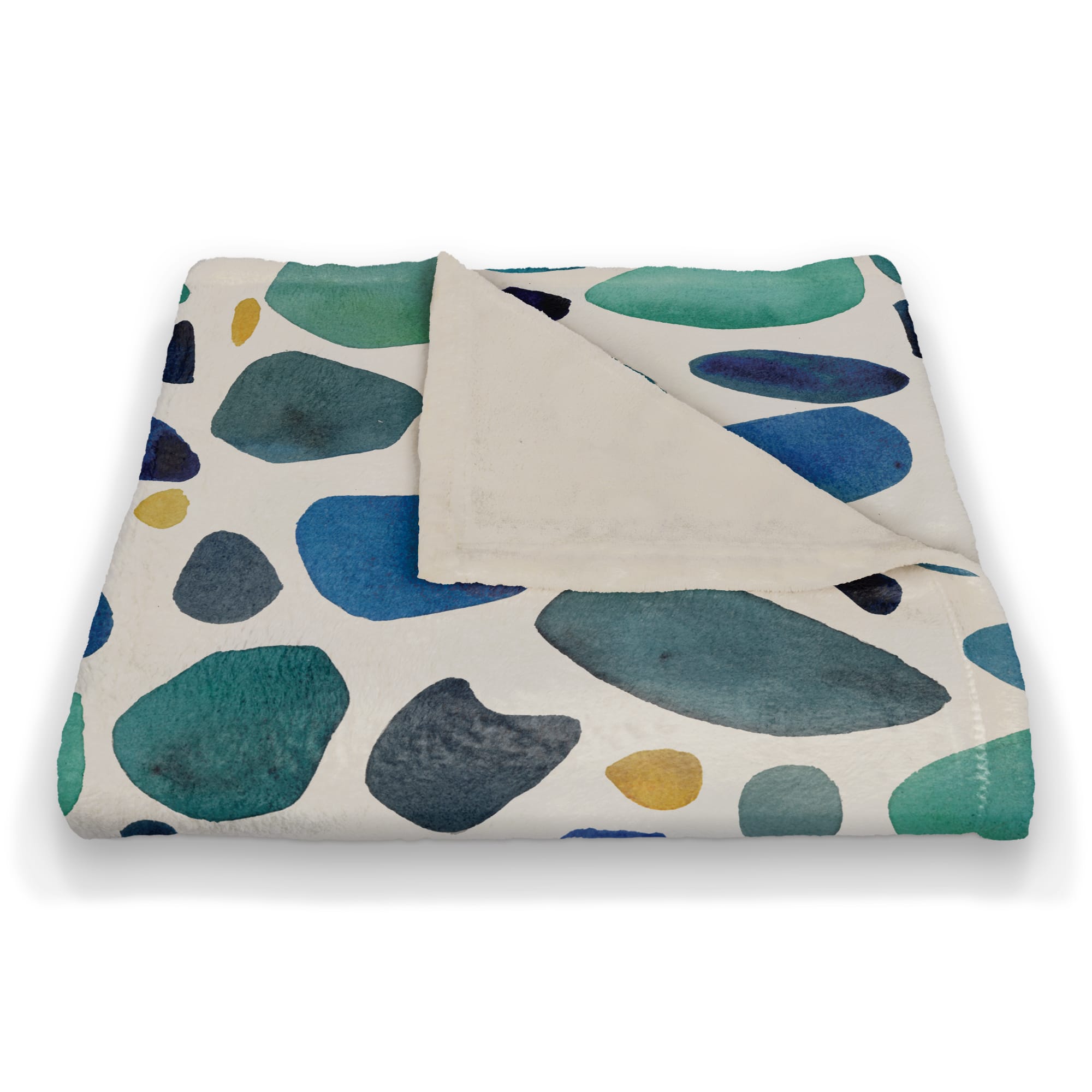 Sea Glass Coral Fleece Blanket