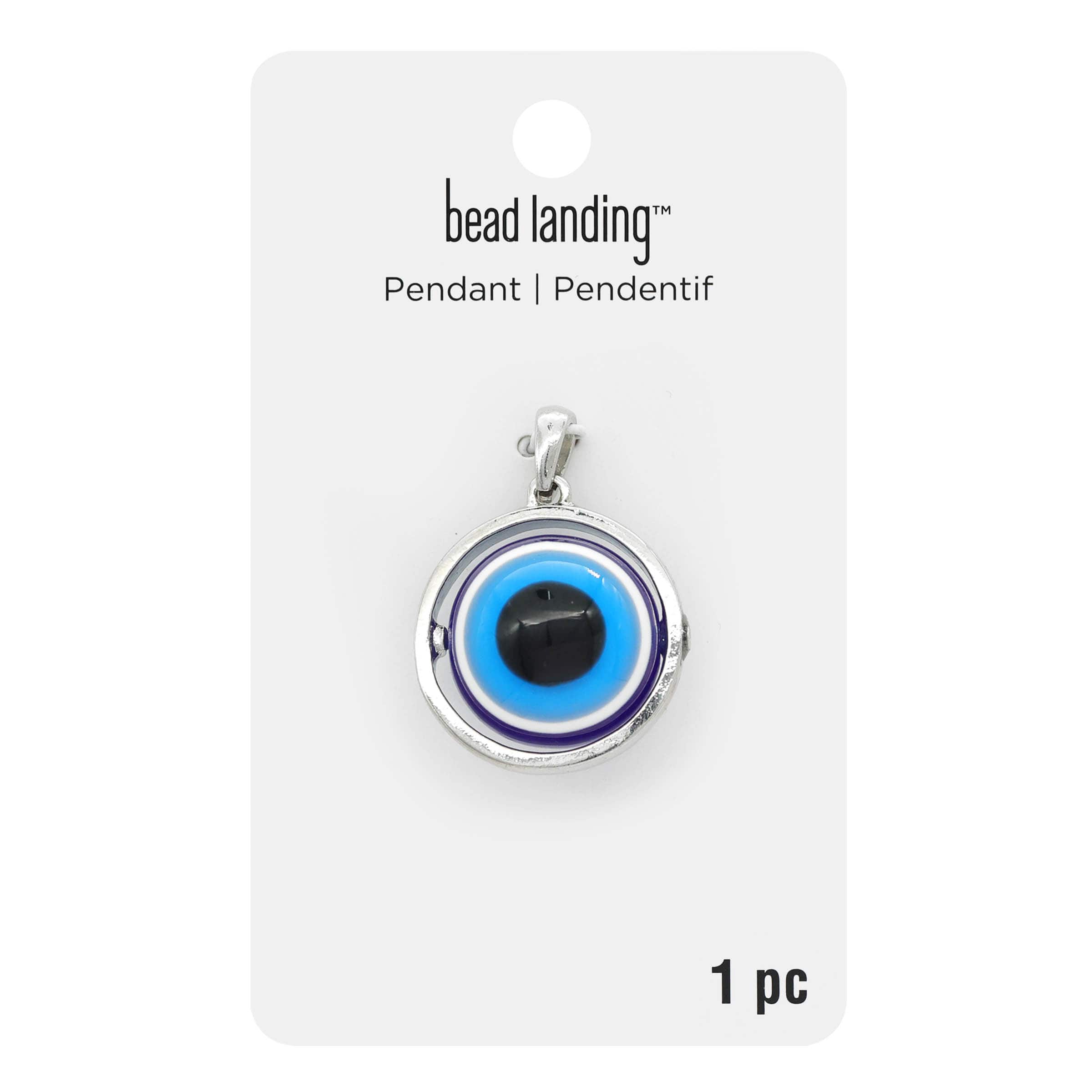 Blue Evil Eye Spinner Pendant by Bead Landing&#x2122;