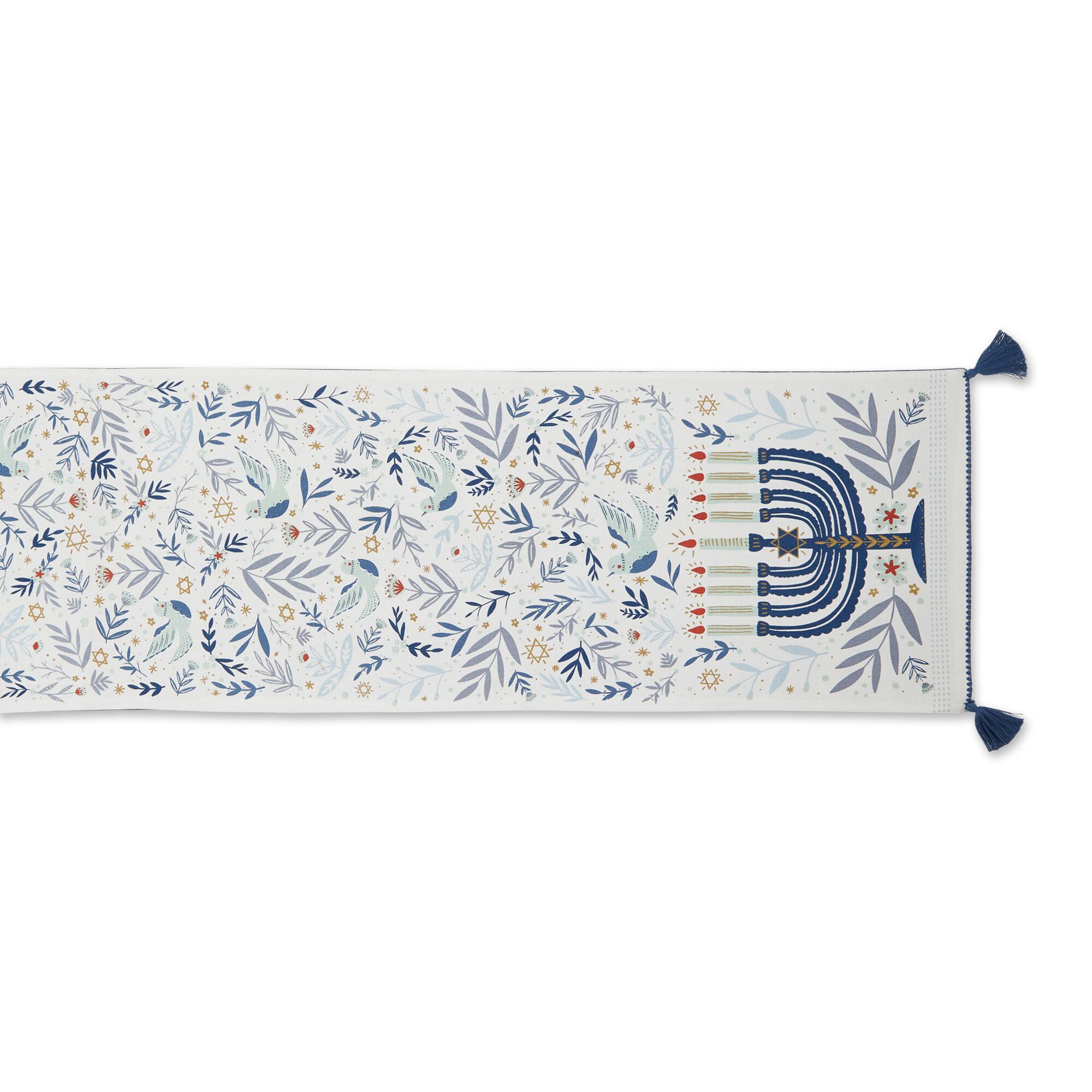 DII® 108" Hanukkah Menorah Reversible Table Runner