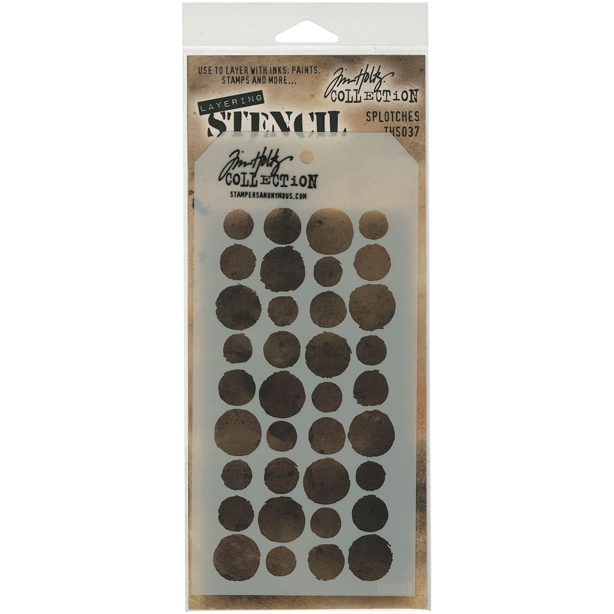 Stampers Anonymous Tim Holtz&#xAE; Splotches Layered Stencil