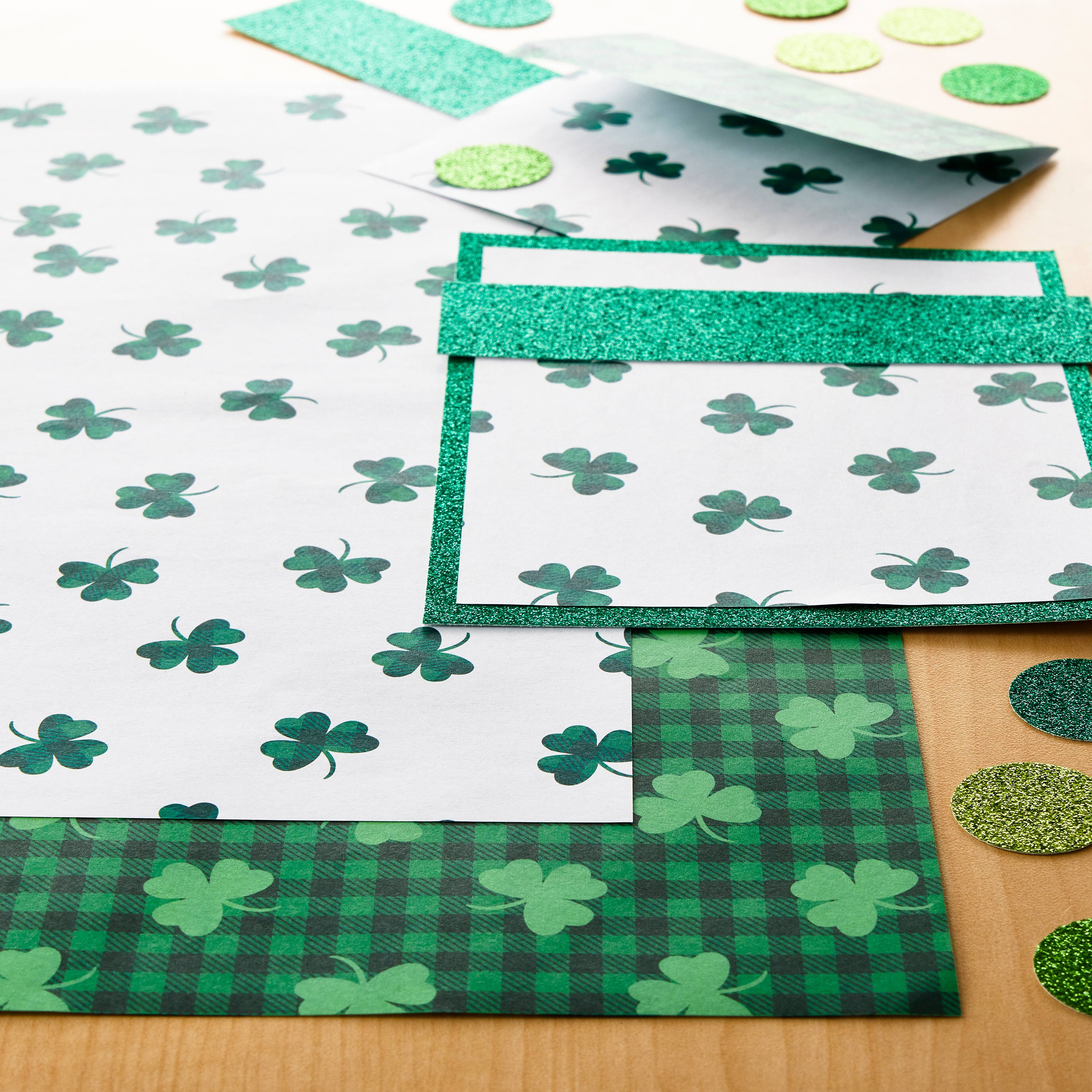St. Patrick's Day Double-Sided Cardstock Paper by Recollections™, 12" x 12"