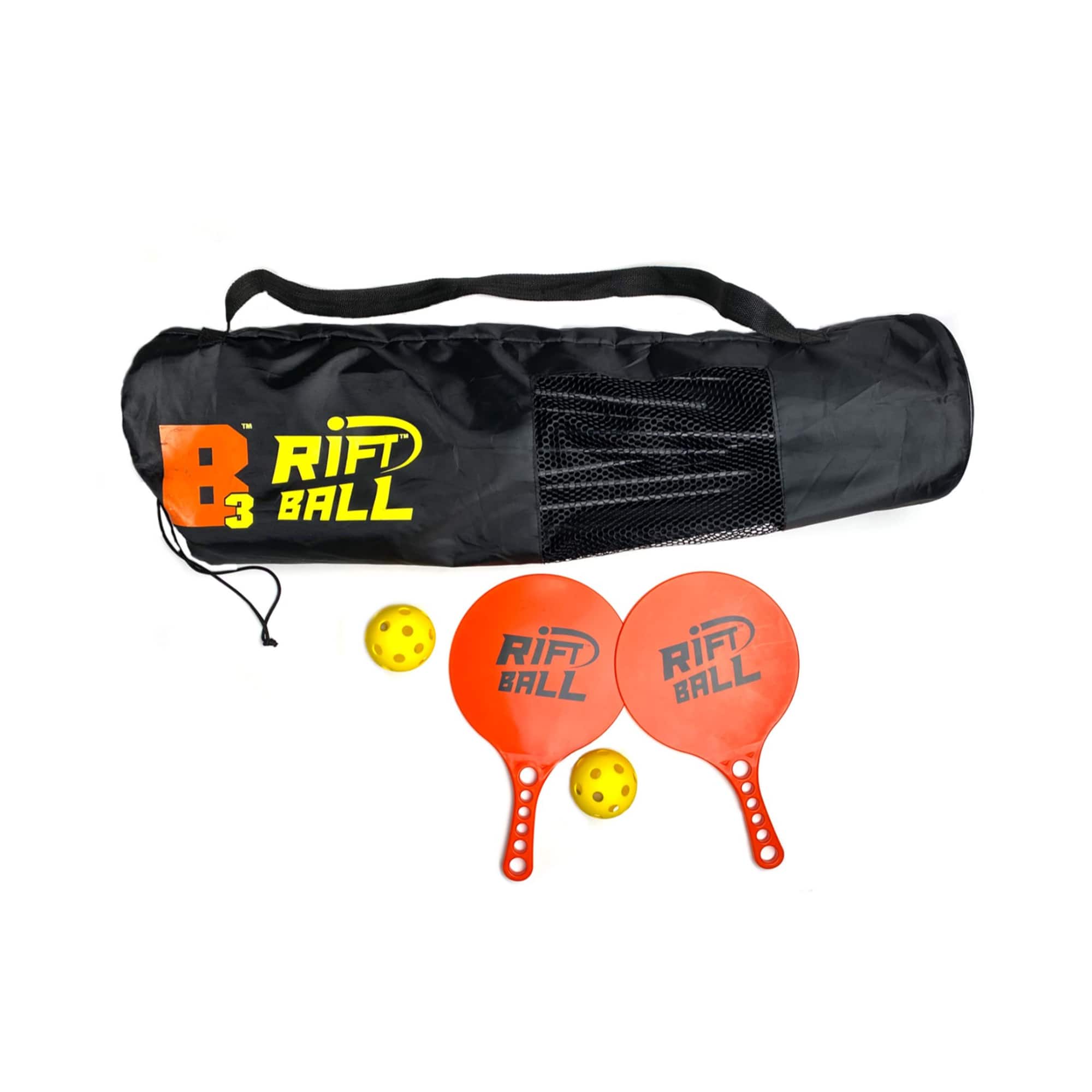 Riftball Paddle Ball Game System with 2 Nets