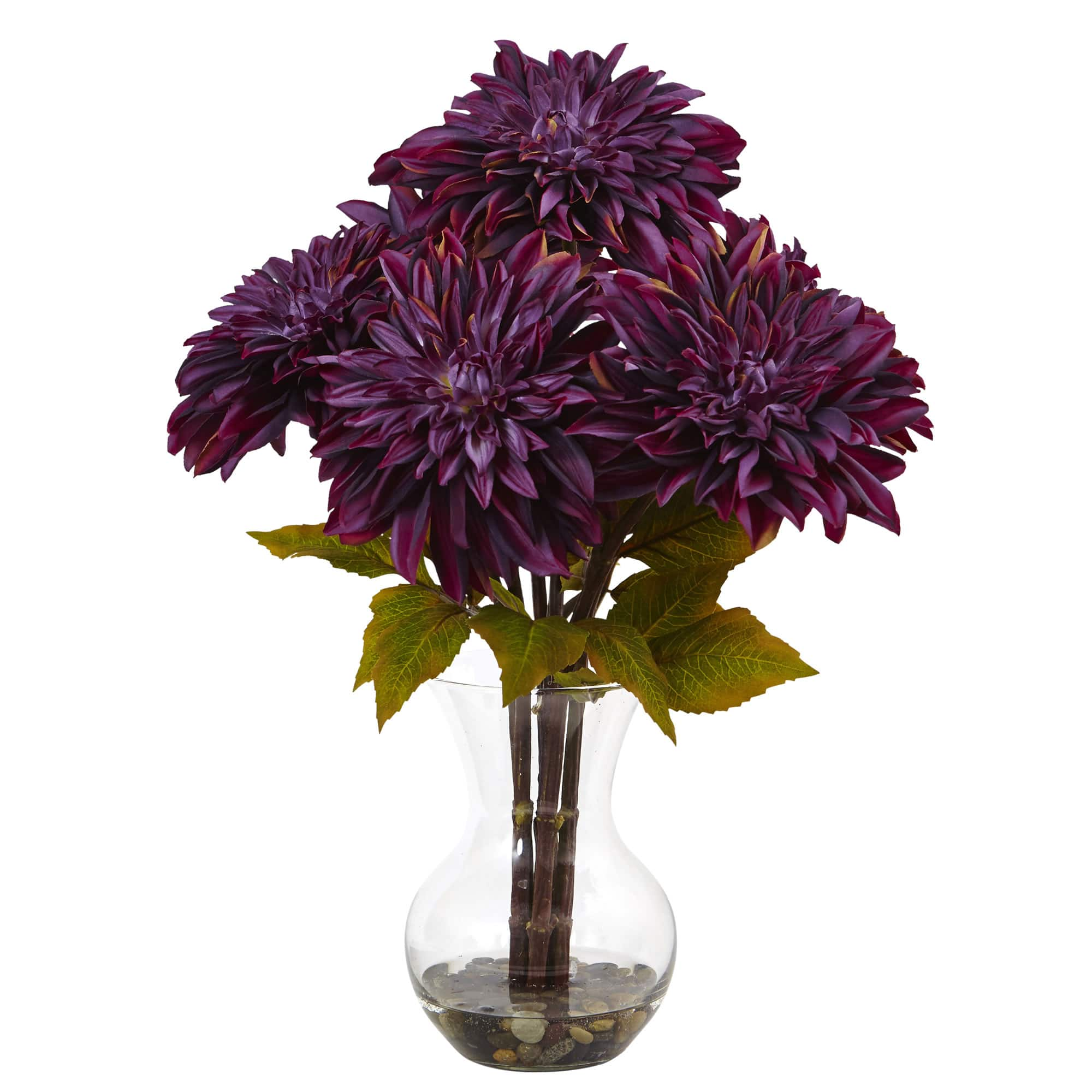 Purple Silk Flowers Michaels - 17 Purple Dahlia Silk Arrangement With