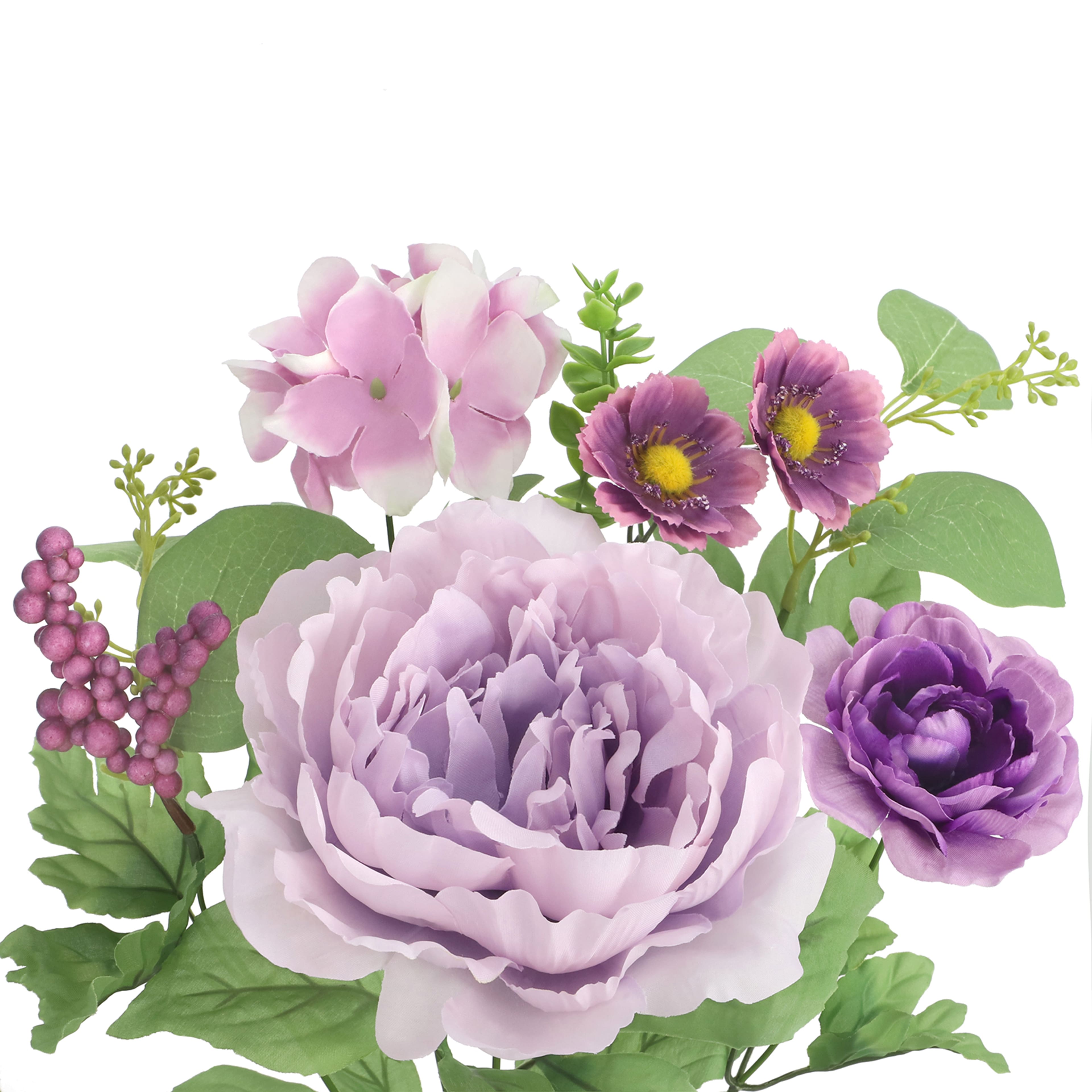 22&#x22; Peony &#x26; Hydrangea Mix Deluxe Bush by Ashland&#xAE;