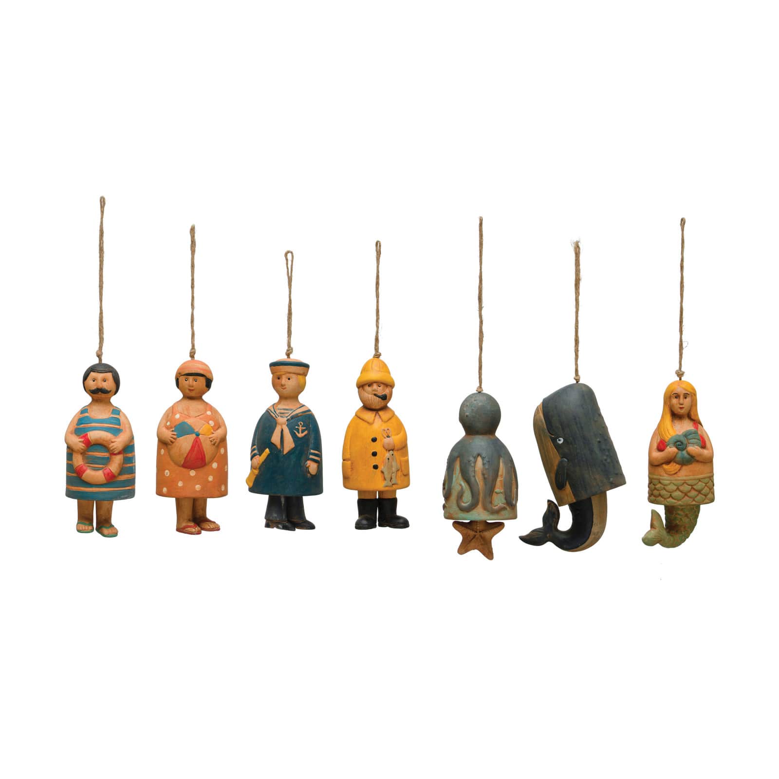 Multicolor Decorative Nautical Figurine Bells Set
