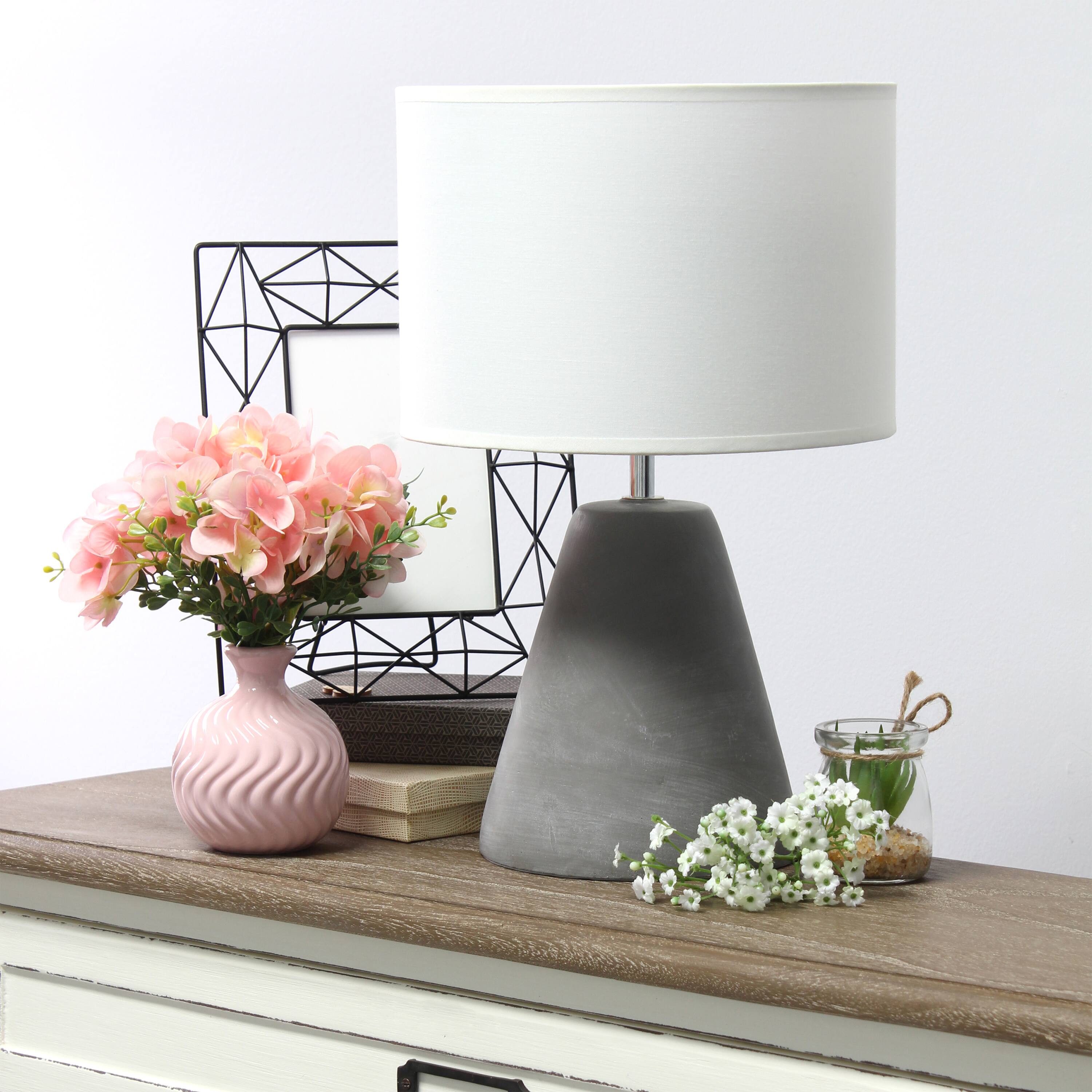 Simple Designs&#x2122; 14.5&#x22; Pinnacle Concrete Table Lamp