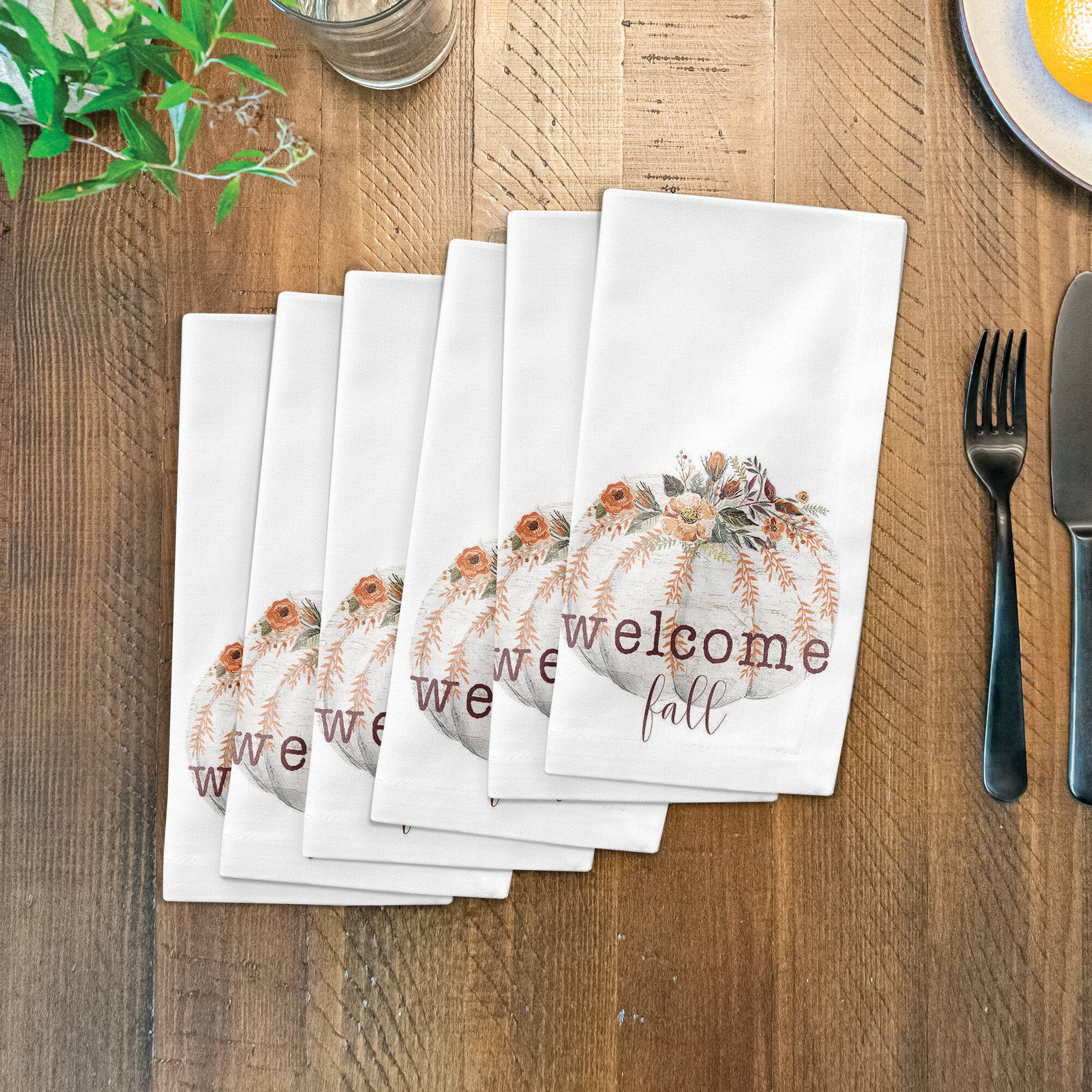 10" Wood Pumpkin Napkin