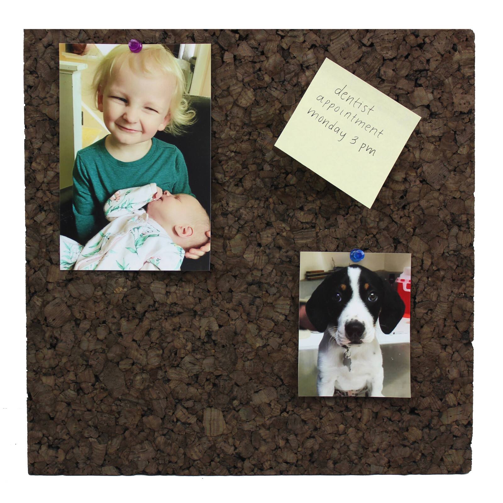Flipside Products 12" x 12" Dark Cork Tiles, 2ct.
