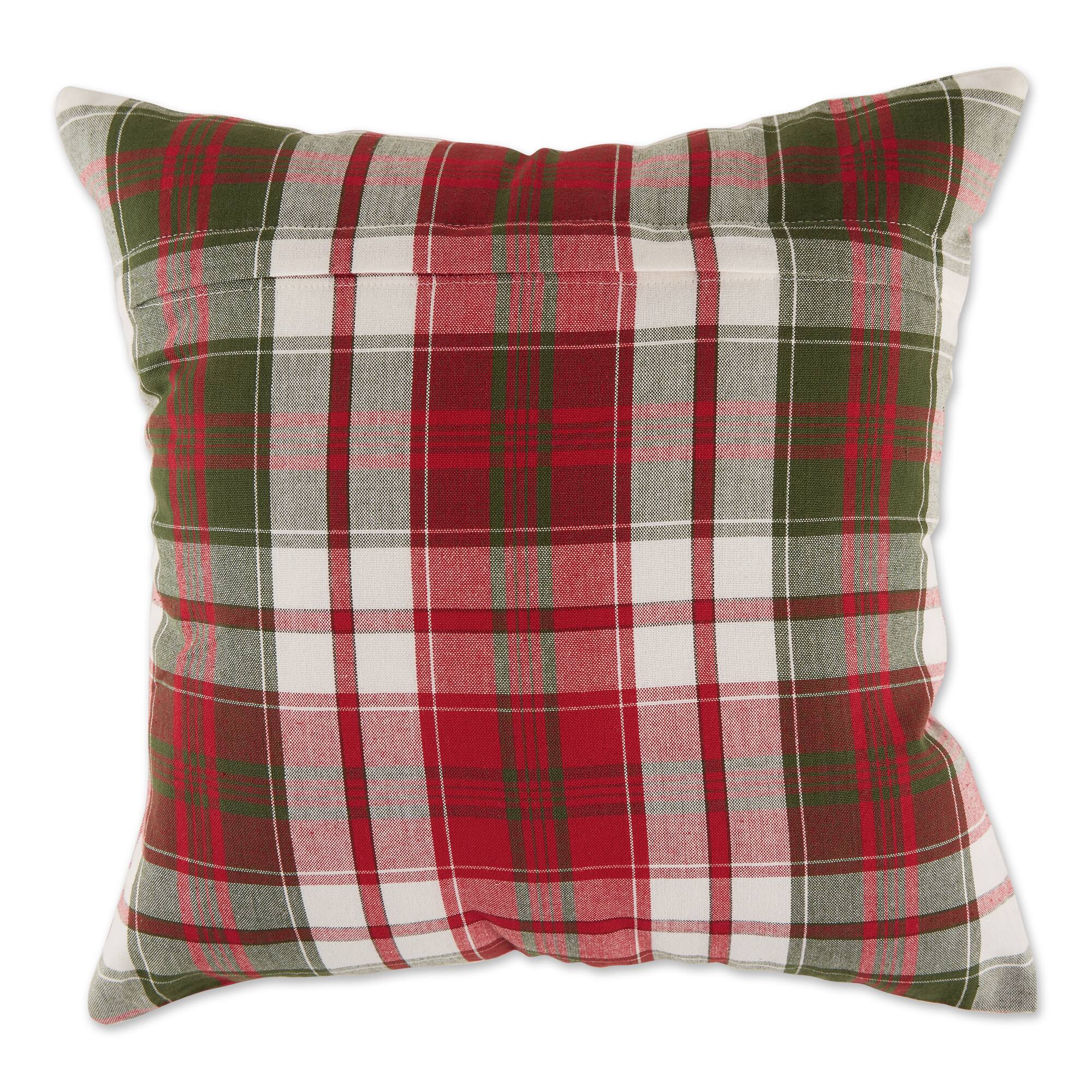 DII® Traditional Christmas Plaid Pillow Cover Set