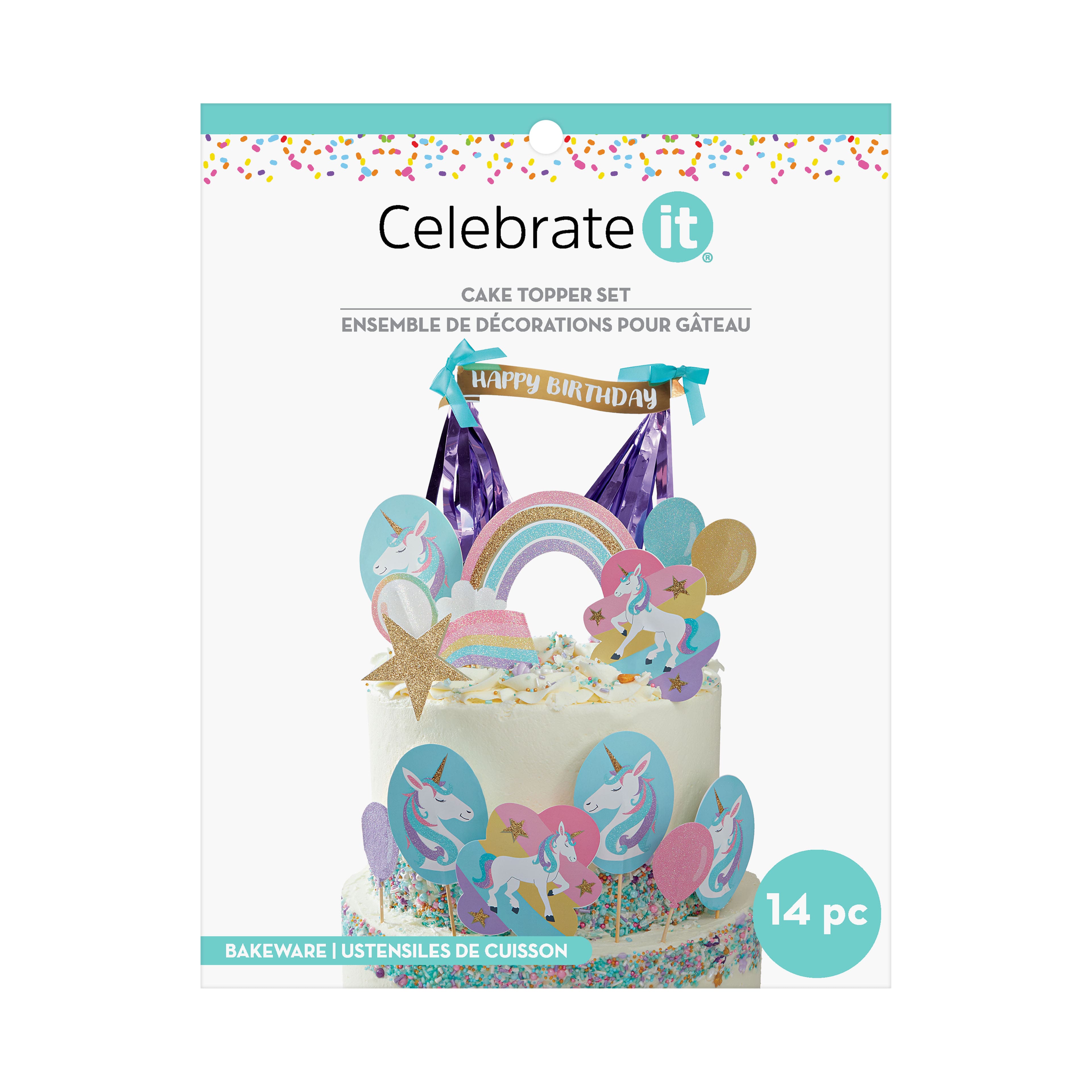 Unicorn Cake Topper Set by Celebrate It™