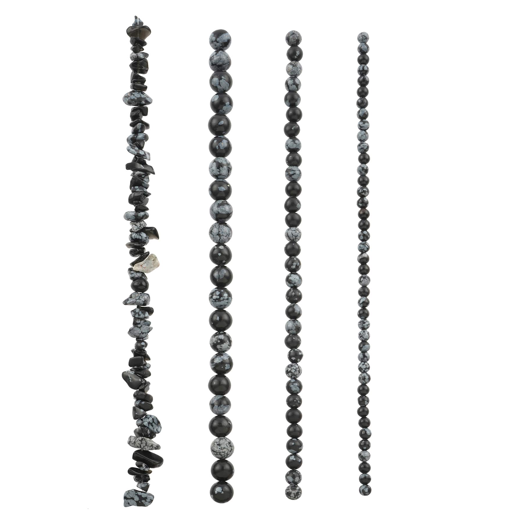 6 Pack: Mixed Snowflake Jasper Beads by Bead Landing™