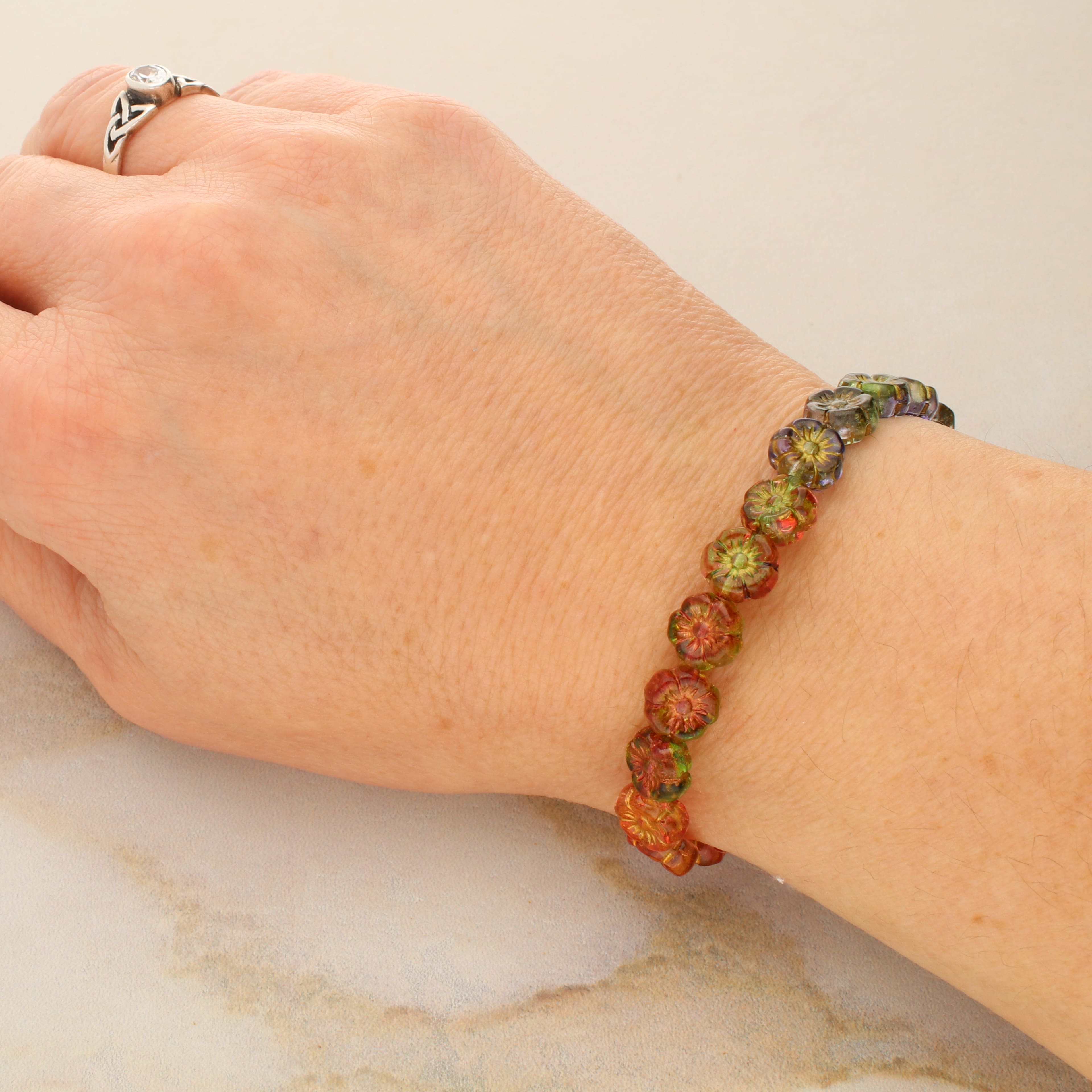 6 Packs: 20 ct. (120 total) Sun Daisies Czech Glass Flower Beads, 8.6mm by Bead Landing™