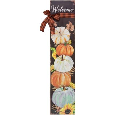 3ft. Welcome Autumn Fall Harvest Pumpkin Wall Sign | Michaels