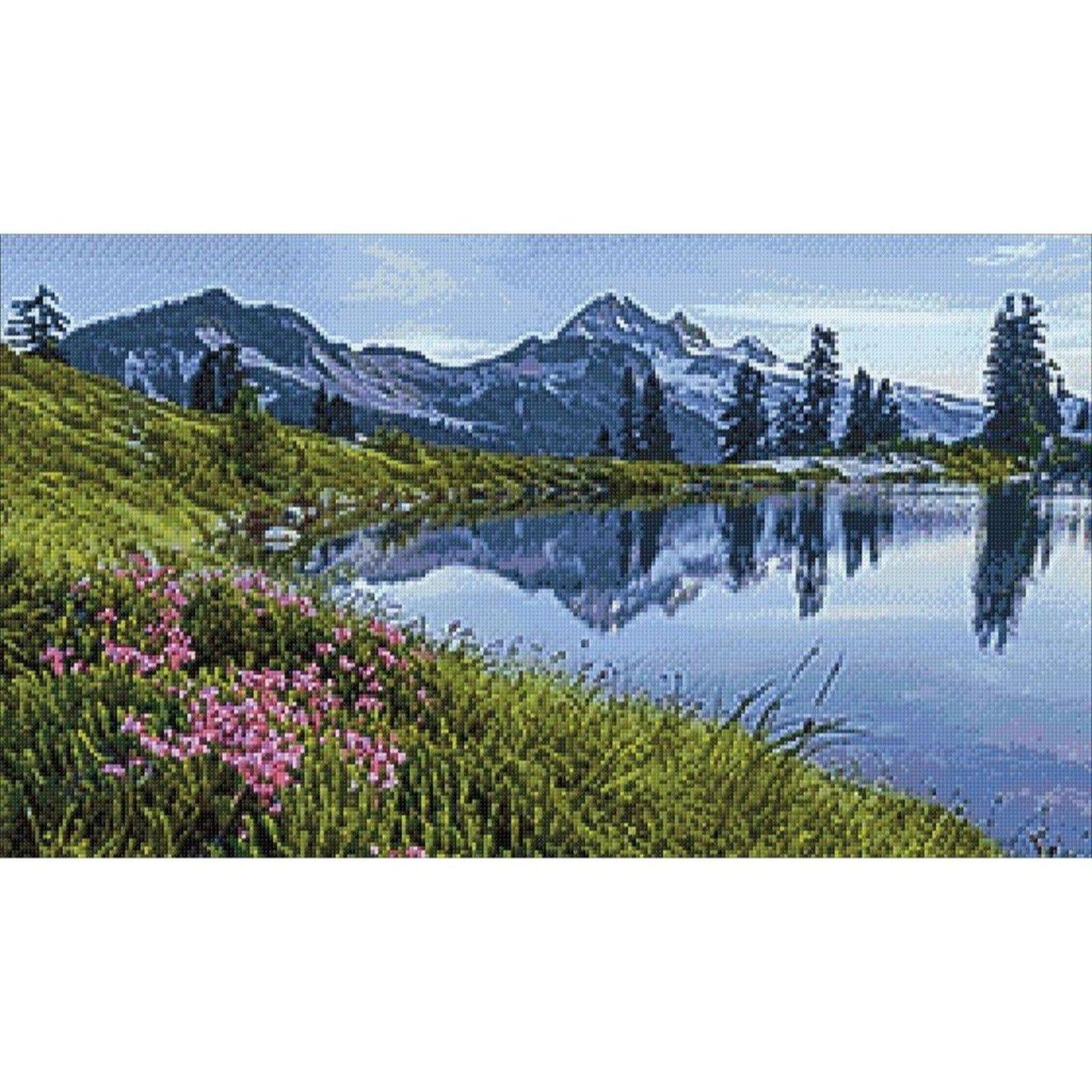 Crafting Spark Mountain Lake Diamond Painting Kit