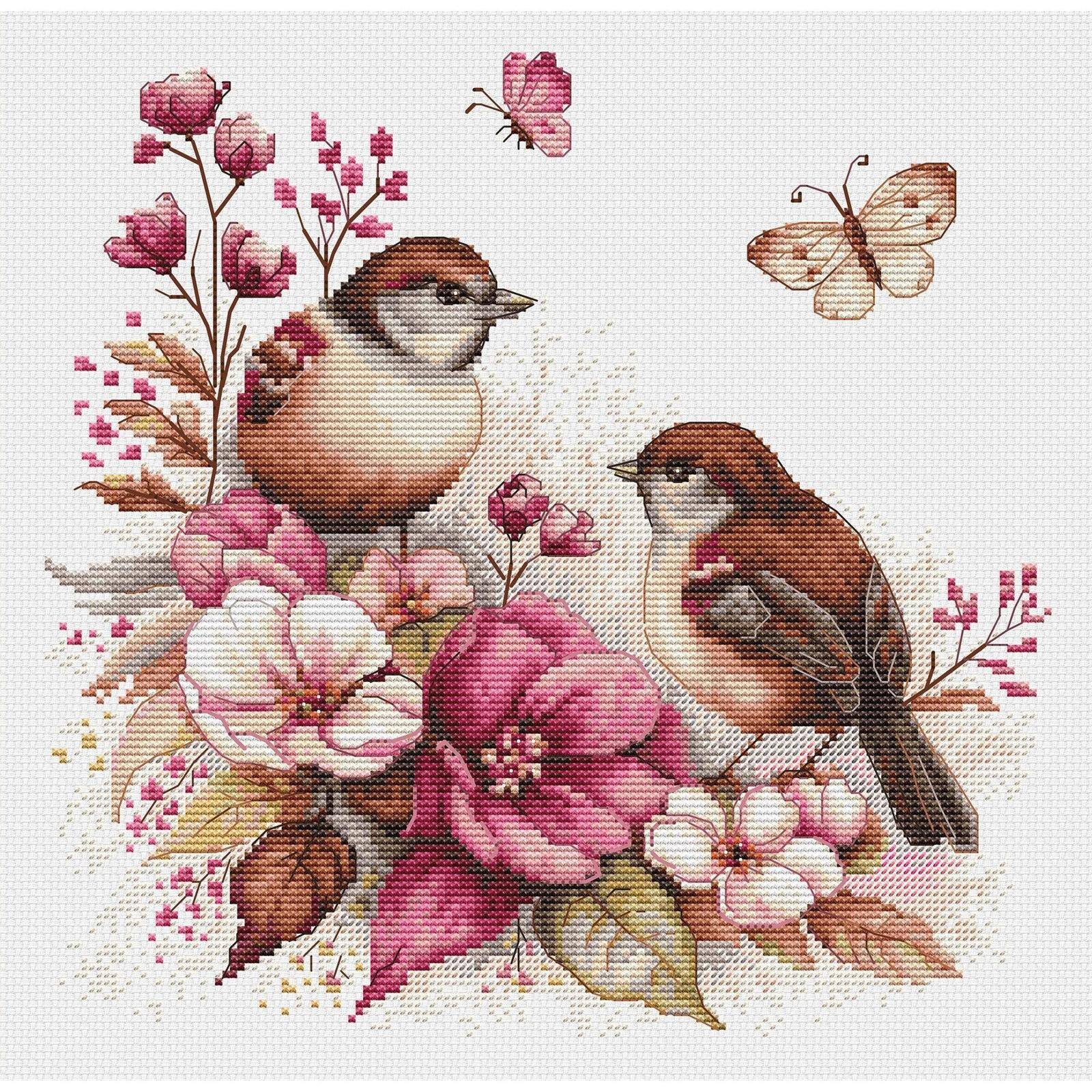 Luca-S The Birds - Spring Counted Cross Stitch Kit