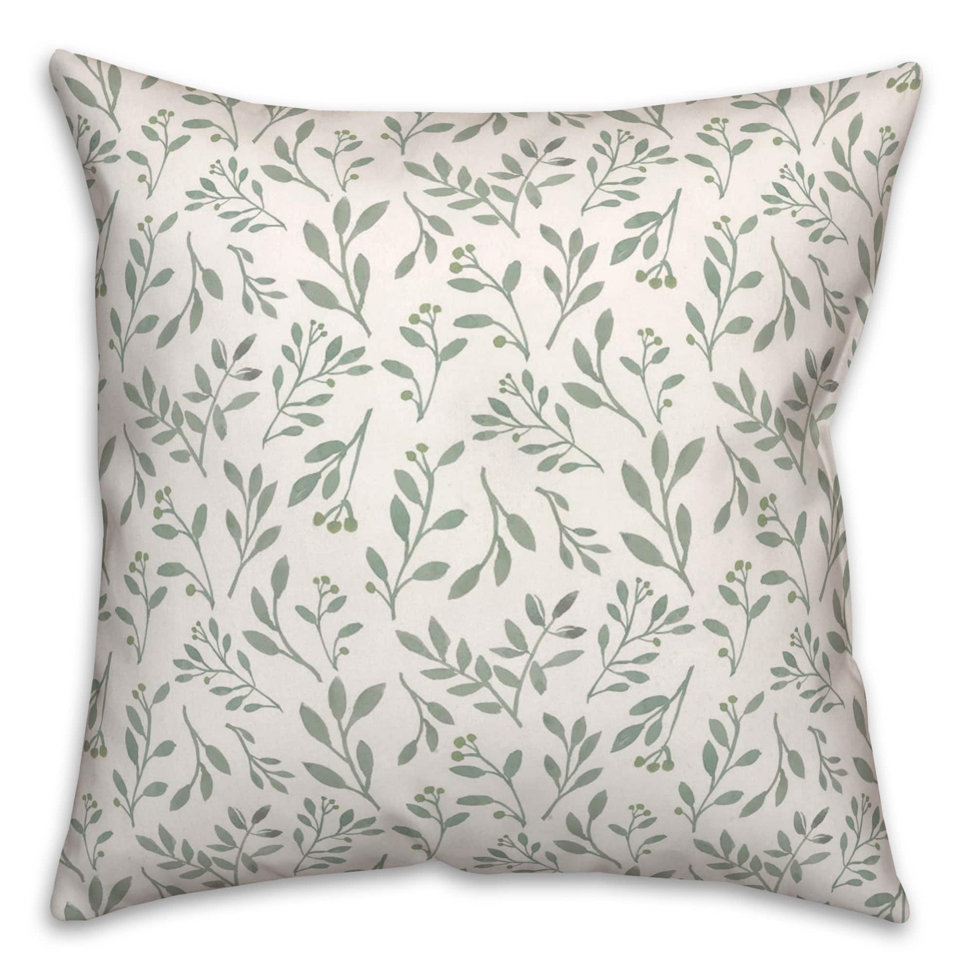 Delicate Floral Throw Pillow