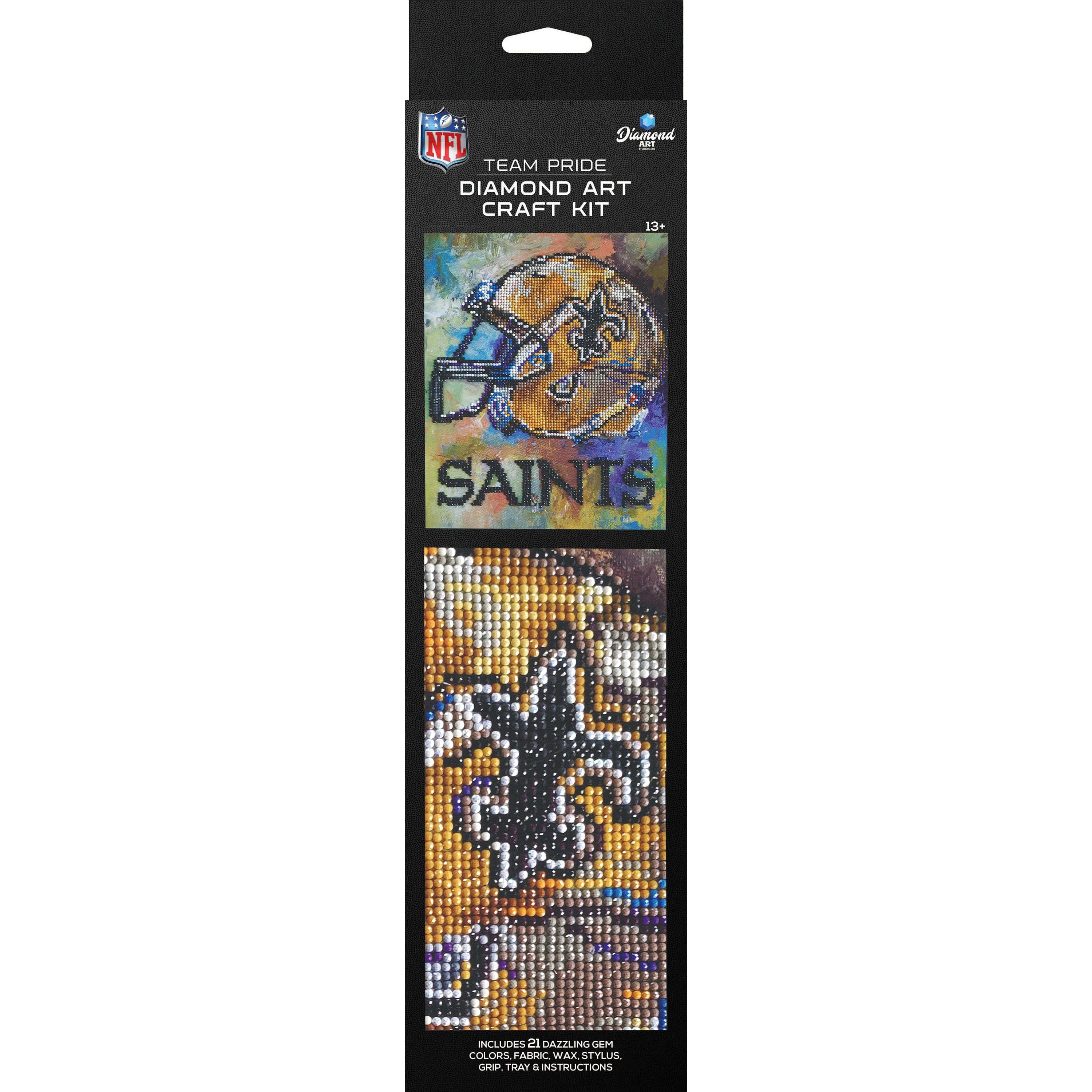 Diamond Art Intermediate NFL New Orleans Saints Kit