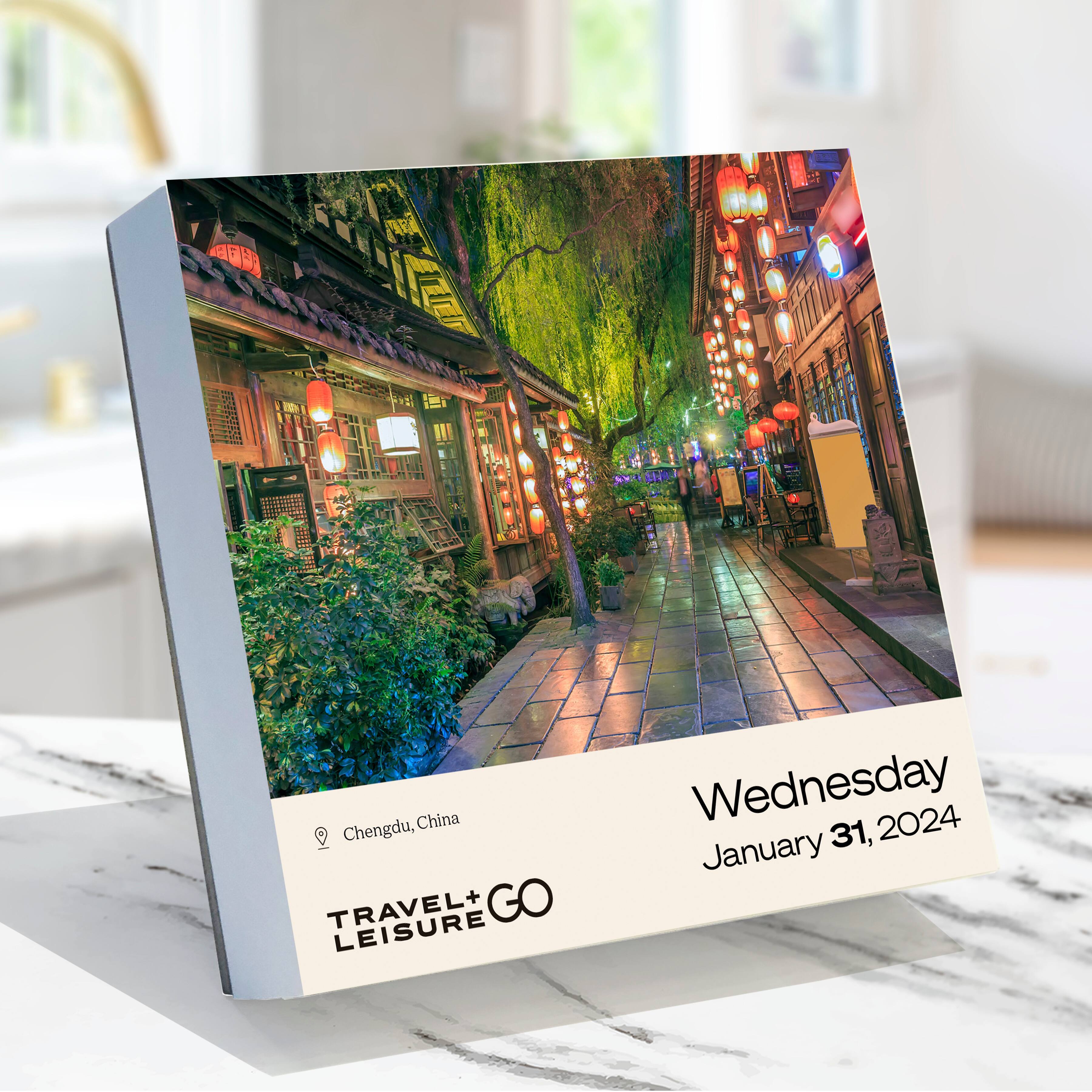 TF Publishing 2024 World's Best by Travel + Leisure Daily Desktop Calendar