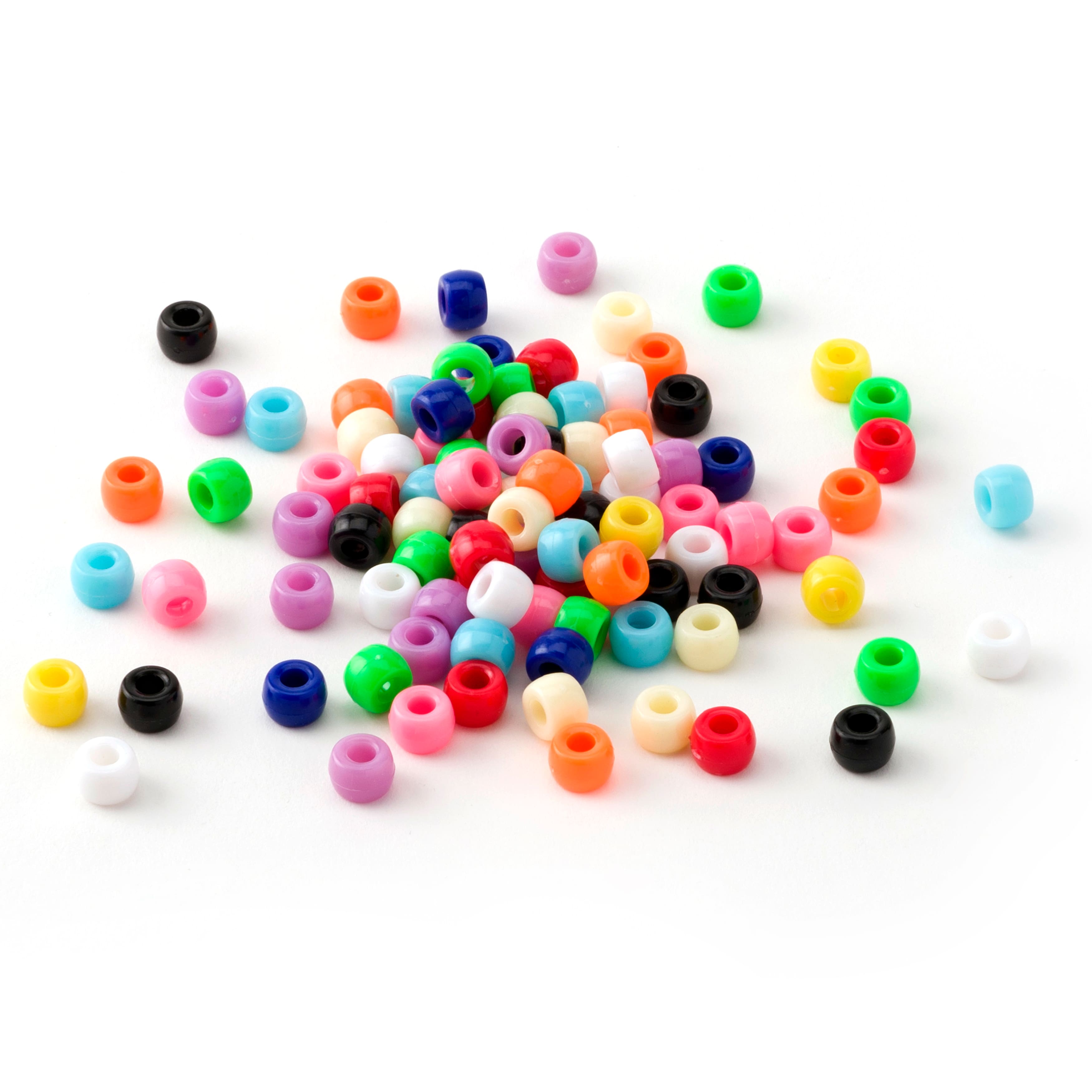 12 Packs: 280 ct. (3,360 total) Color Change Clear Pony Beads by