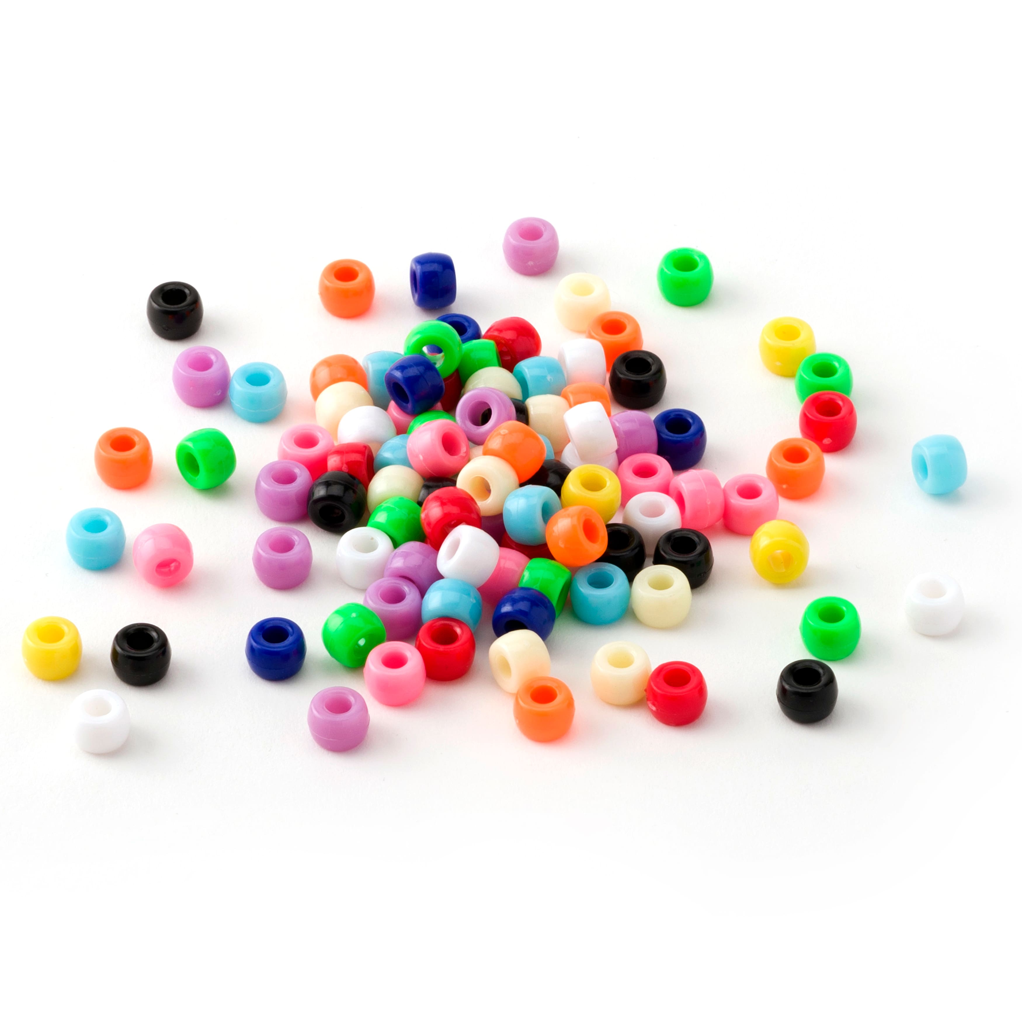 12 Pack: 1lb. Multicolor Pony Beads by Creatology™, 6mm x 9mm