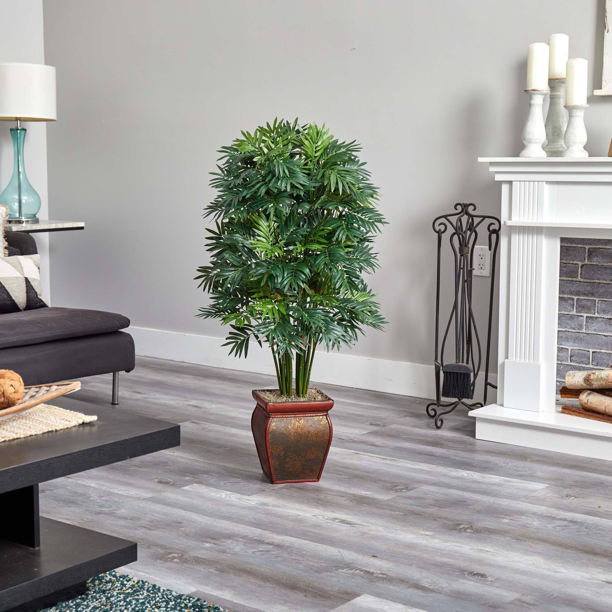 3.5ft. Mini Bamboo Palm Tree In Decorative Vase