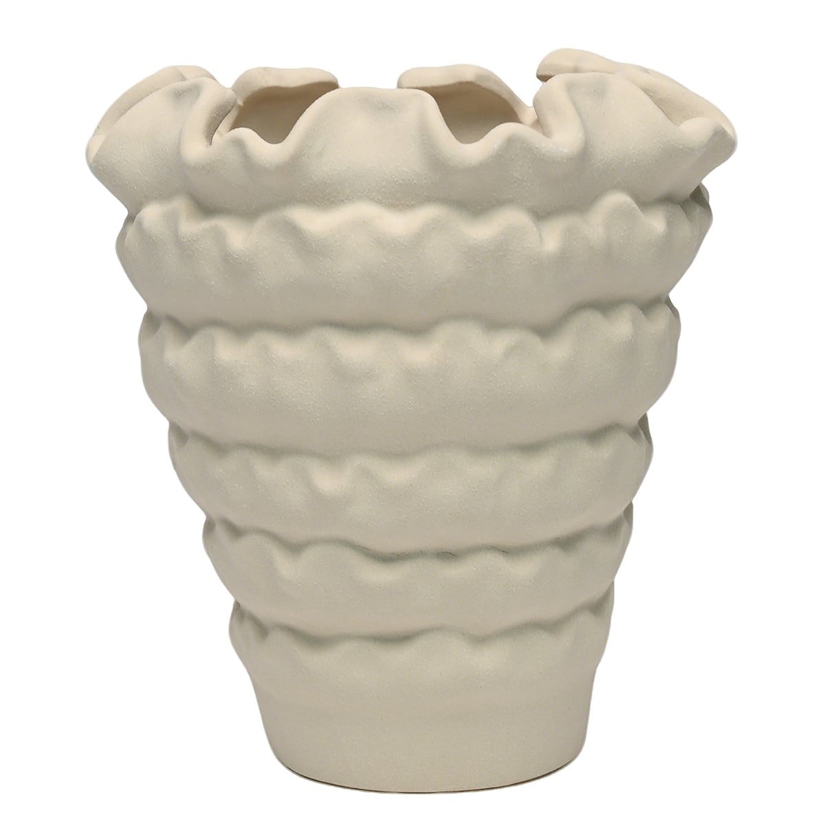 8.5" White Ceramic Vase by Ashland®