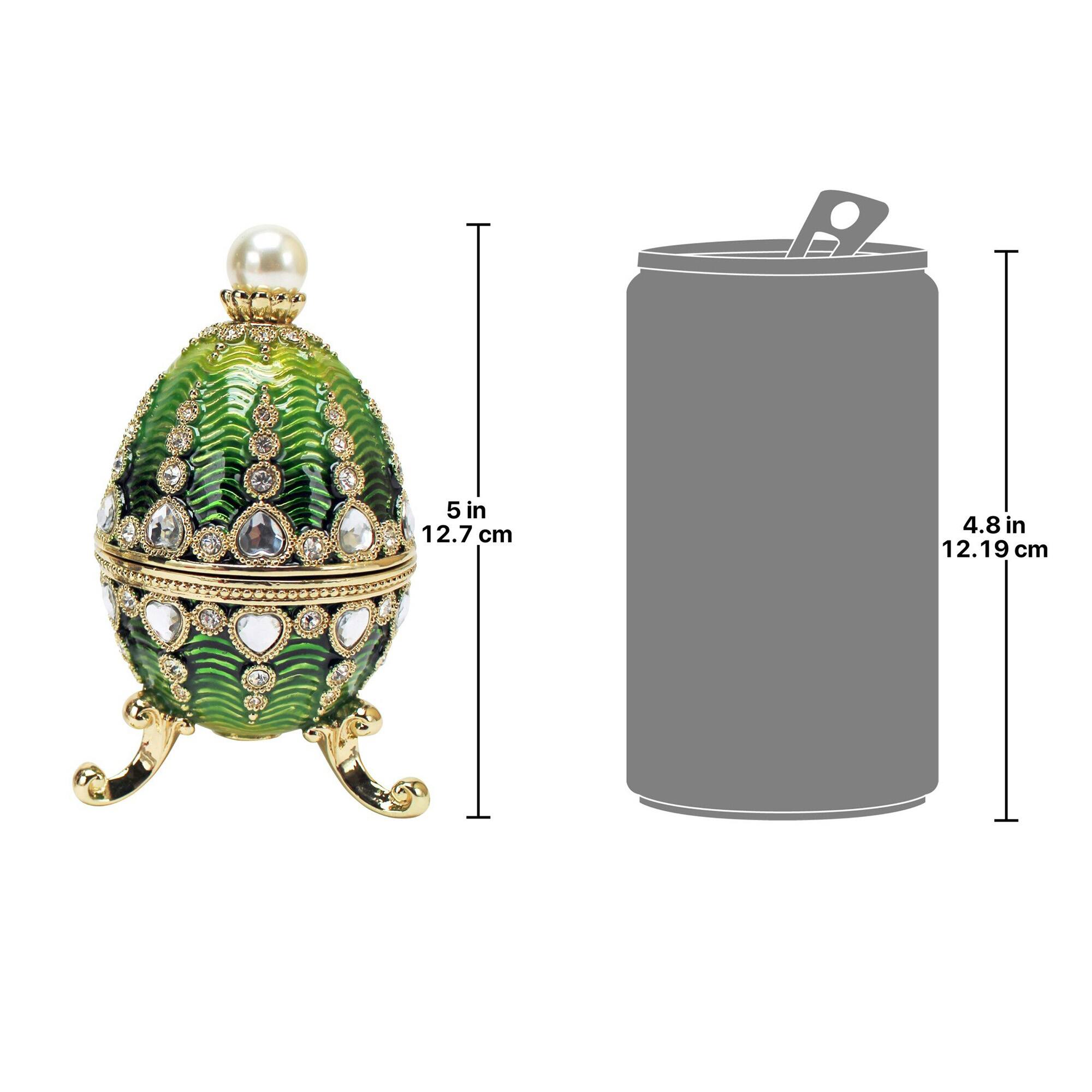 Design Toscano 5" The Bogdana Collection Romanov-Style Enameled Veronika Egg