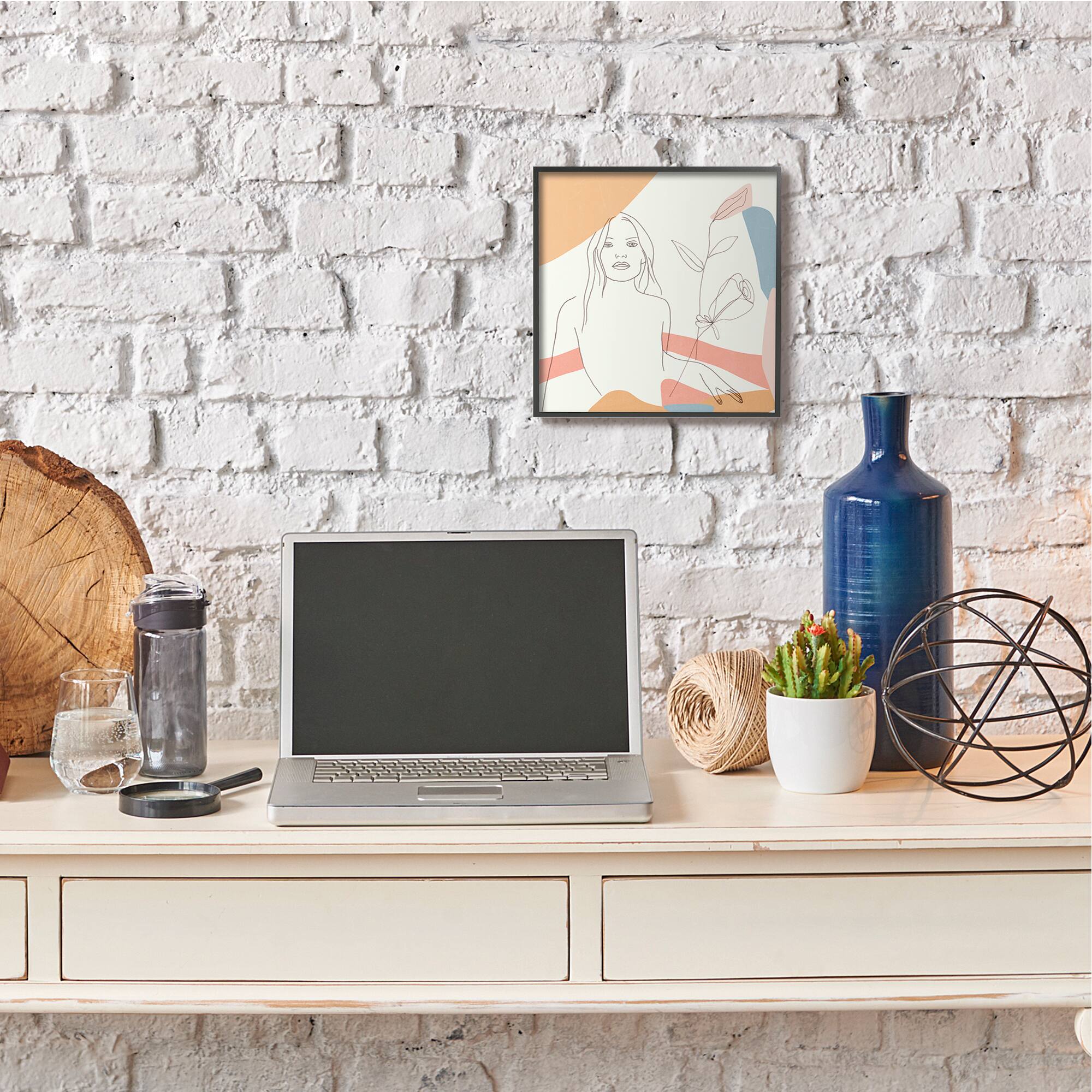 Stupell Industries Female Figure Study Black Framed Wall Art