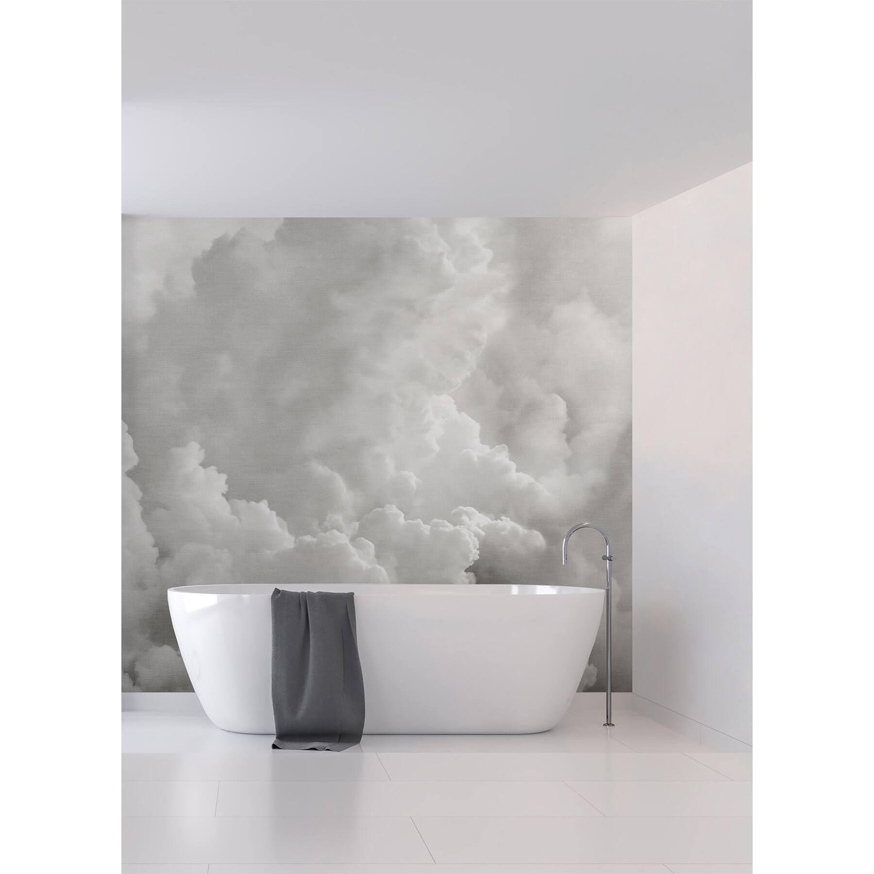 Katie Hunt Dove Gray In the Clouds Wall Mural