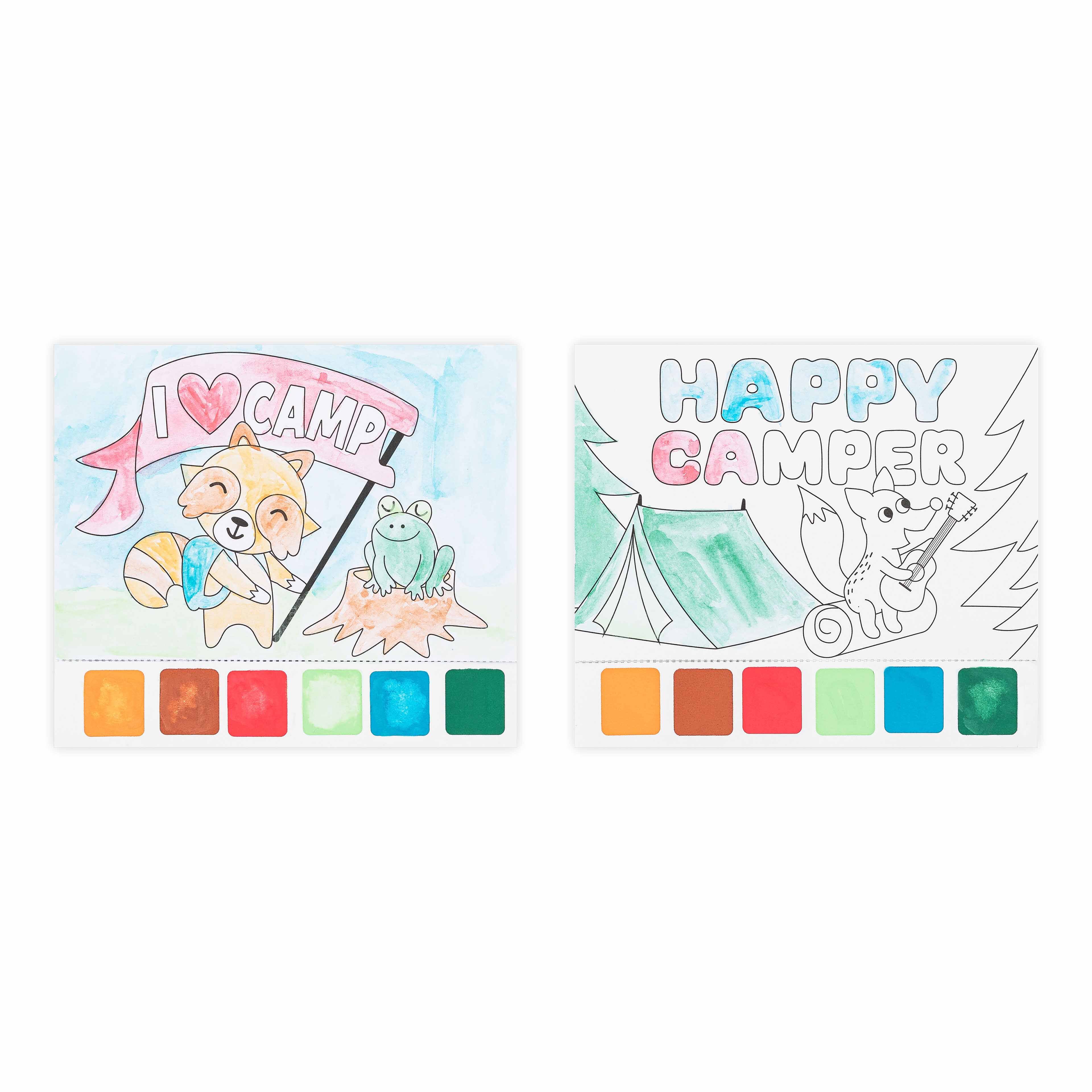 Little Yellow Bicycle&#xAE; Hello from Camp Watercolor Postcard Kit