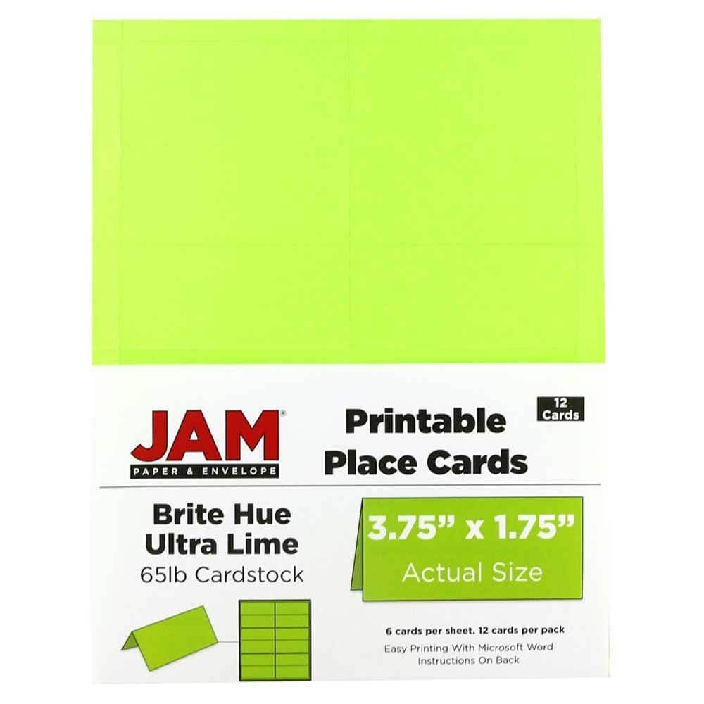 JAM Paper Printable Place Cards, 12ct.